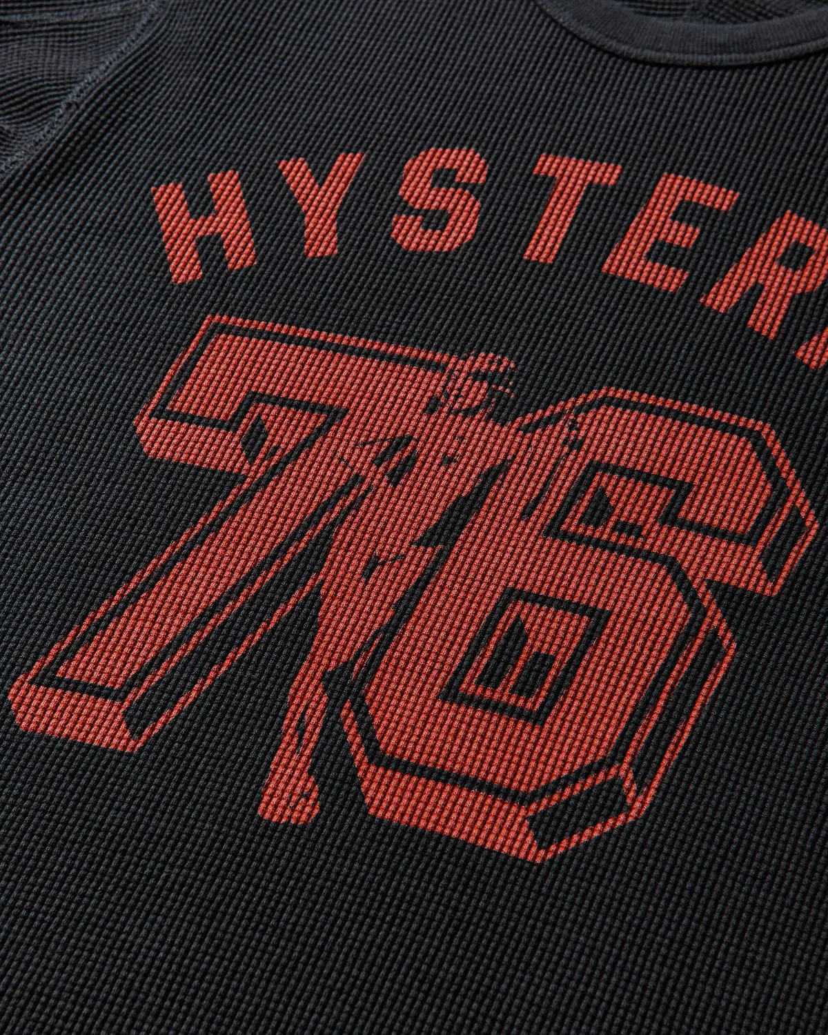 Men's Number 76 Longsleeve T-Shirt Black 3