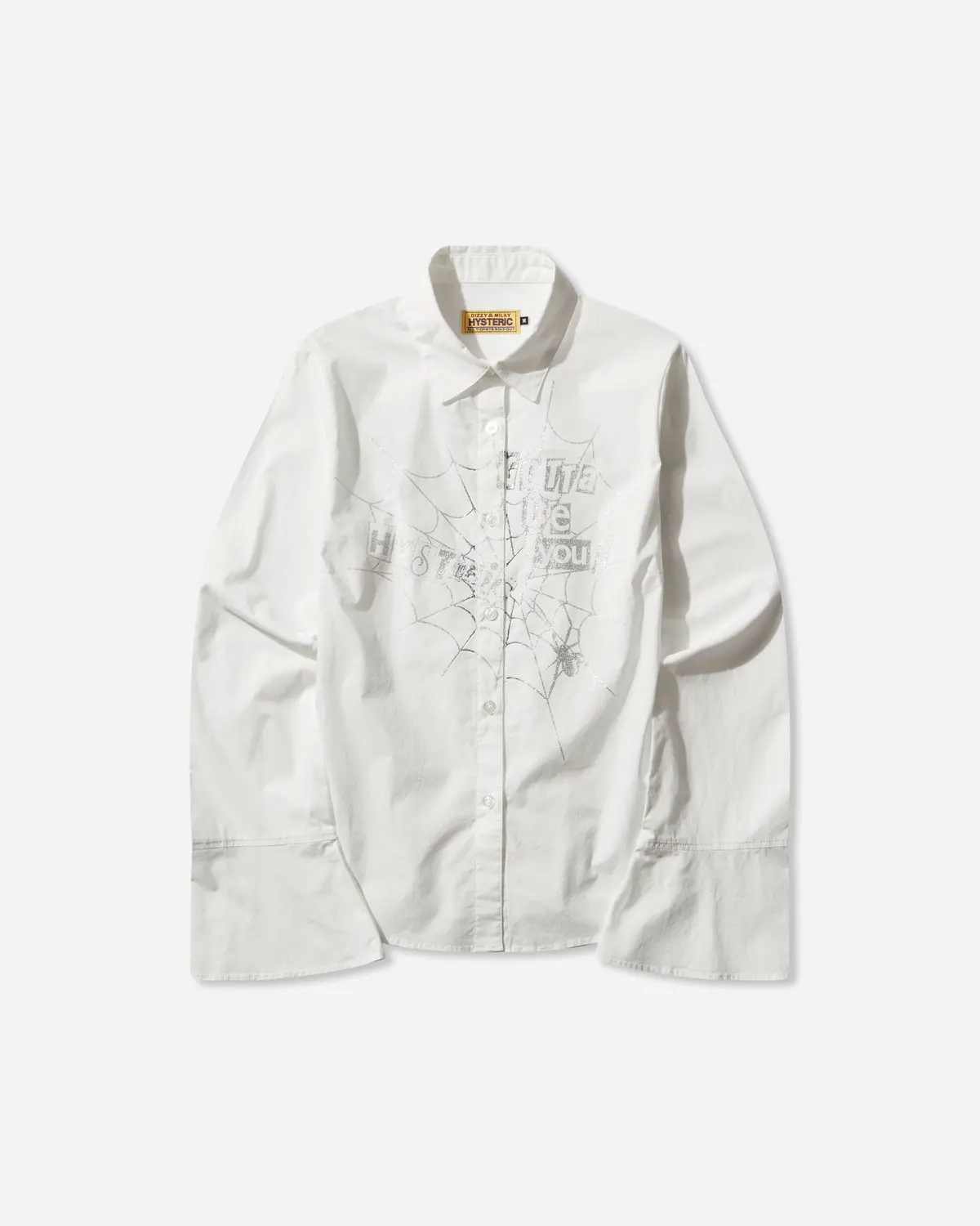 Women's Hysteric Spider Lace-Up Frill Cuff Blouse White 1