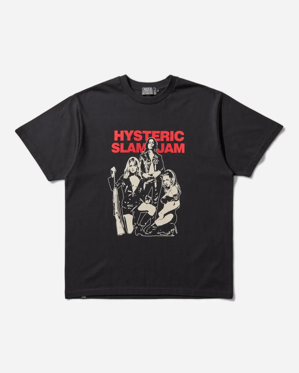 Slam Jam Hysteric Angels T-Shirt Black 1