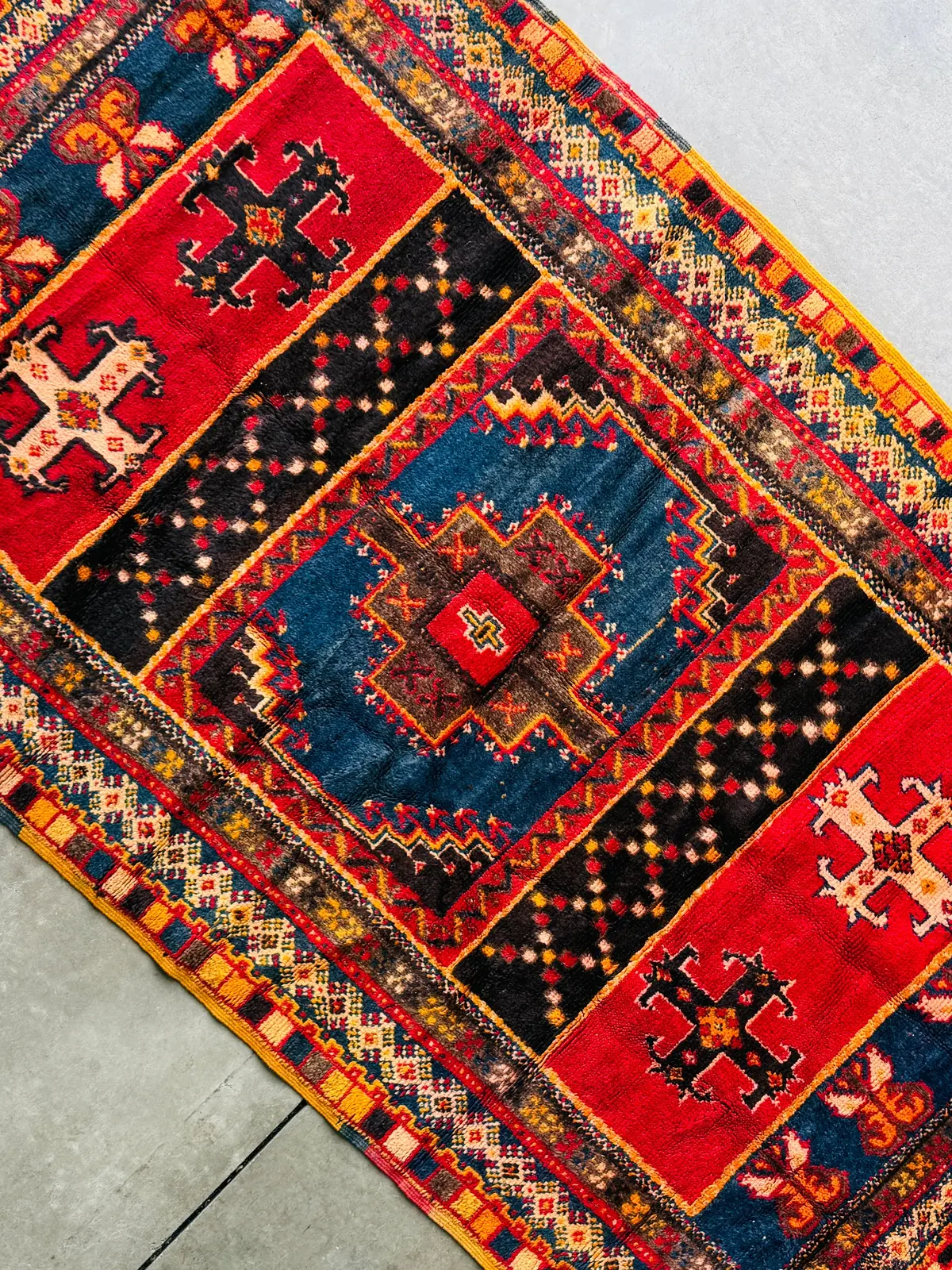 Vintage Ouazguita Moroccan Rug (6' 9" X 3’ 10”) 1