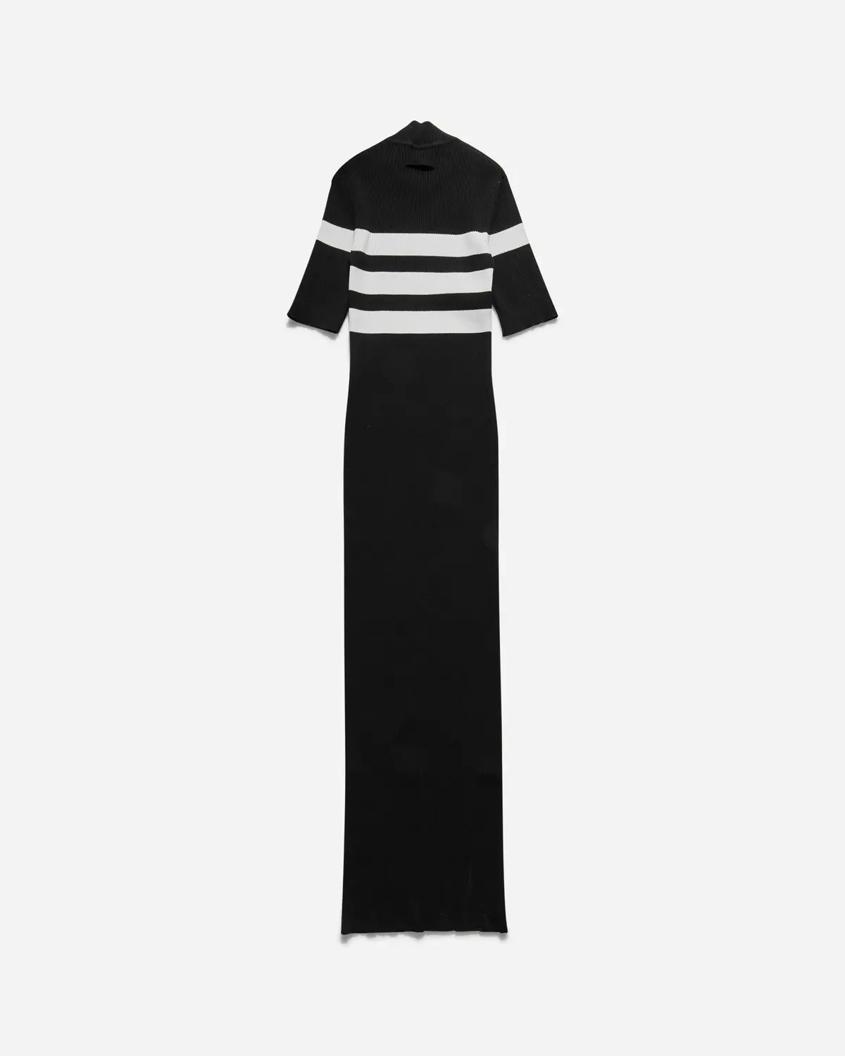 Women's Marinière Long Dress Black / White 2