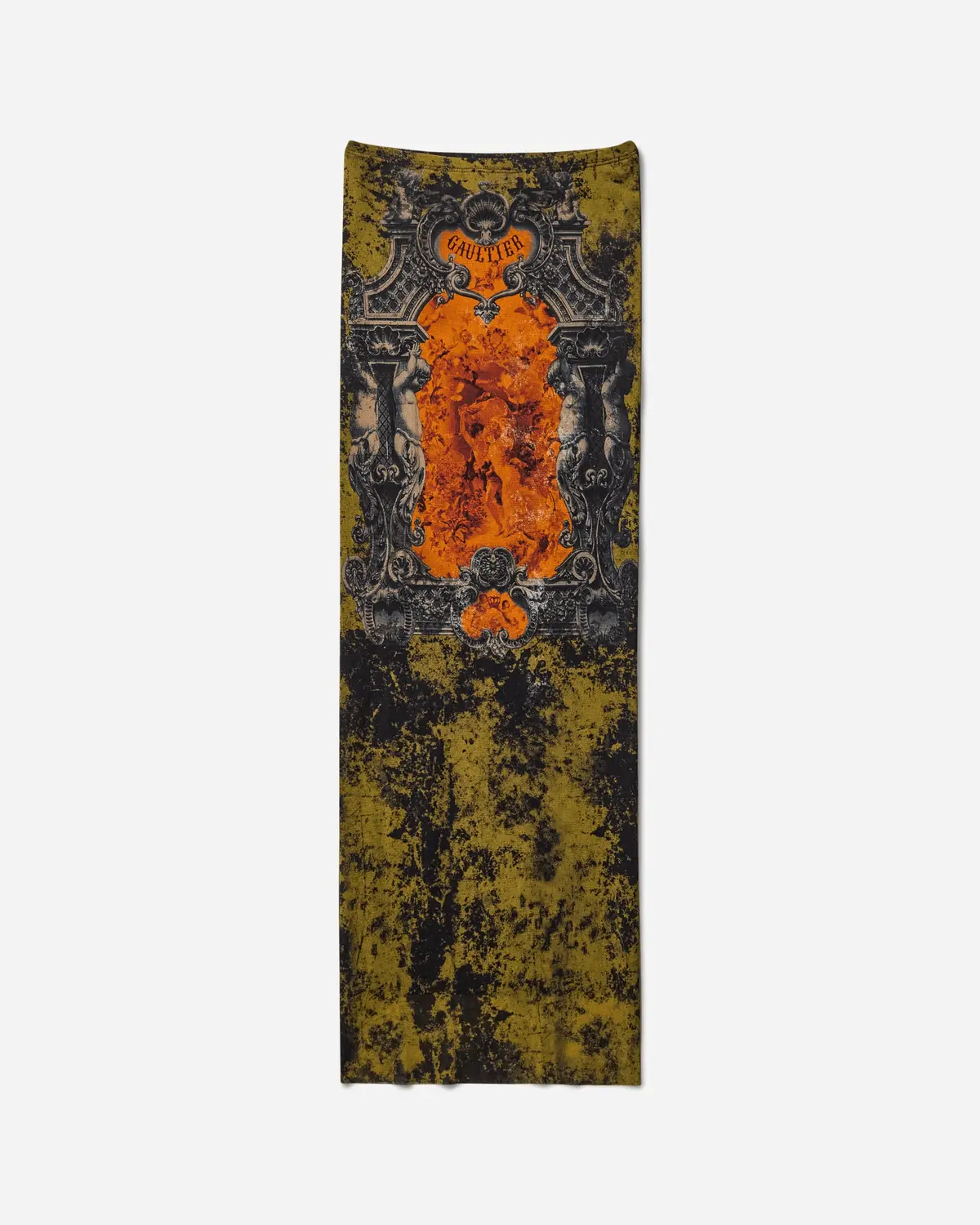 Women's Médaillon Long Skirt Orange 1