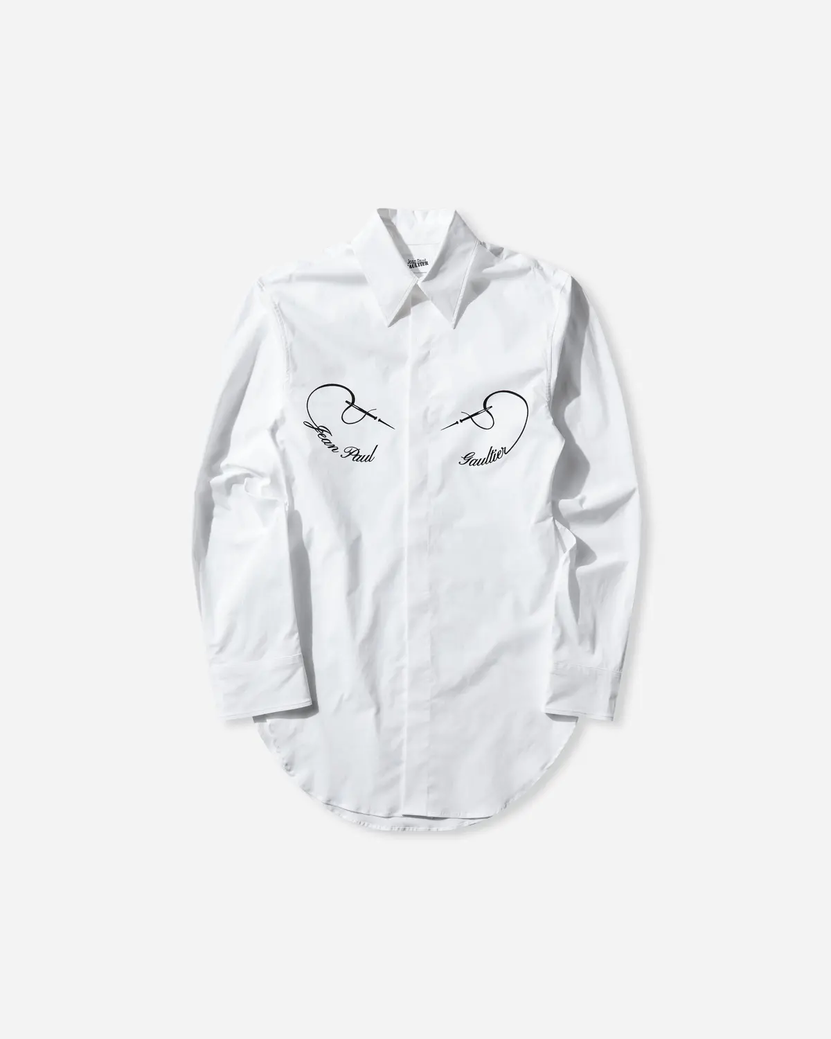 Women's Oversized Printed Shirt White 1