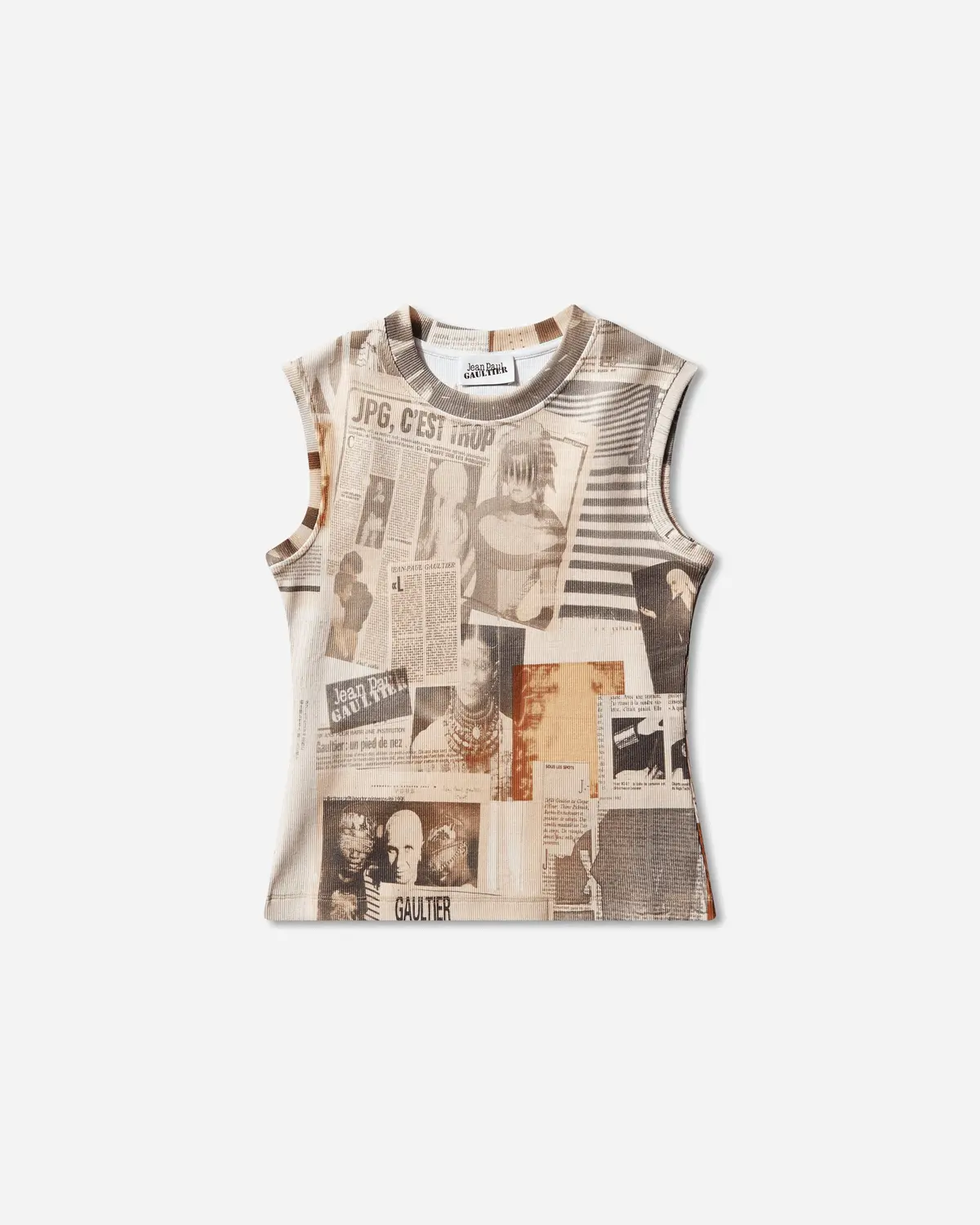 Women's Cotton Journal Tank Top Ecru 1