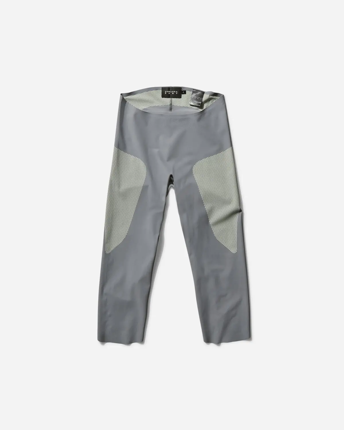 Women's Lycra Capris Grey / Lime Cream 1