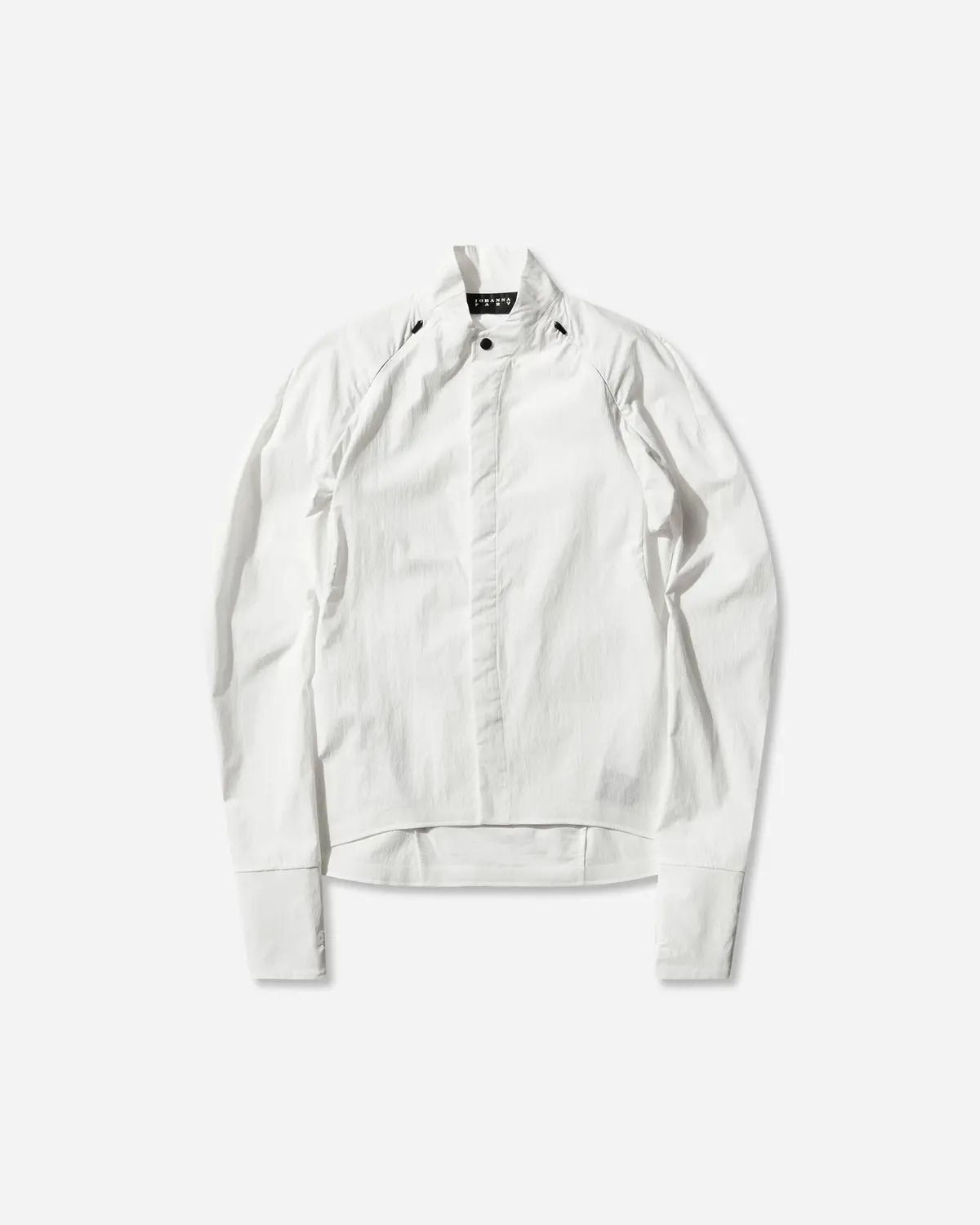 Women's Long Sleeve Zip Shirt White 1