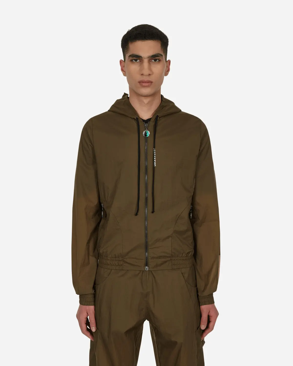 Slam Jam Euphoria Hooded Jacket Brown 1