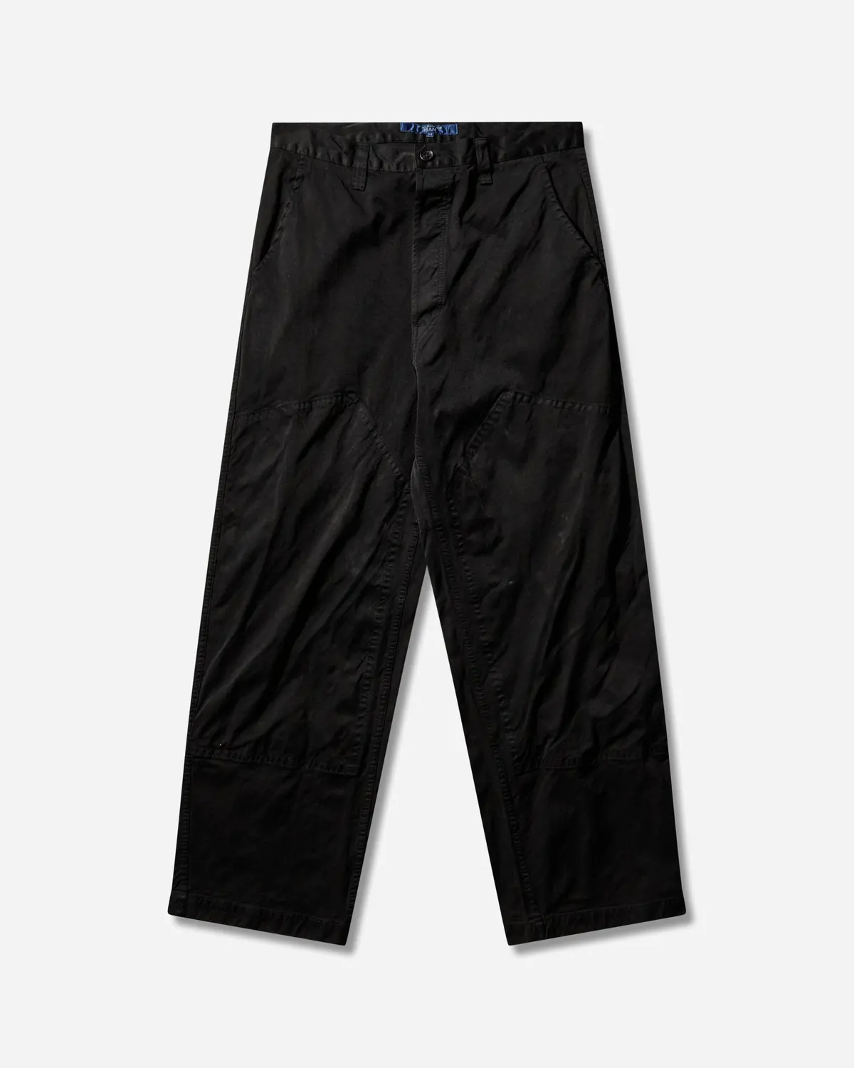 Men's Garment Dyed Nylon Pants Black 1