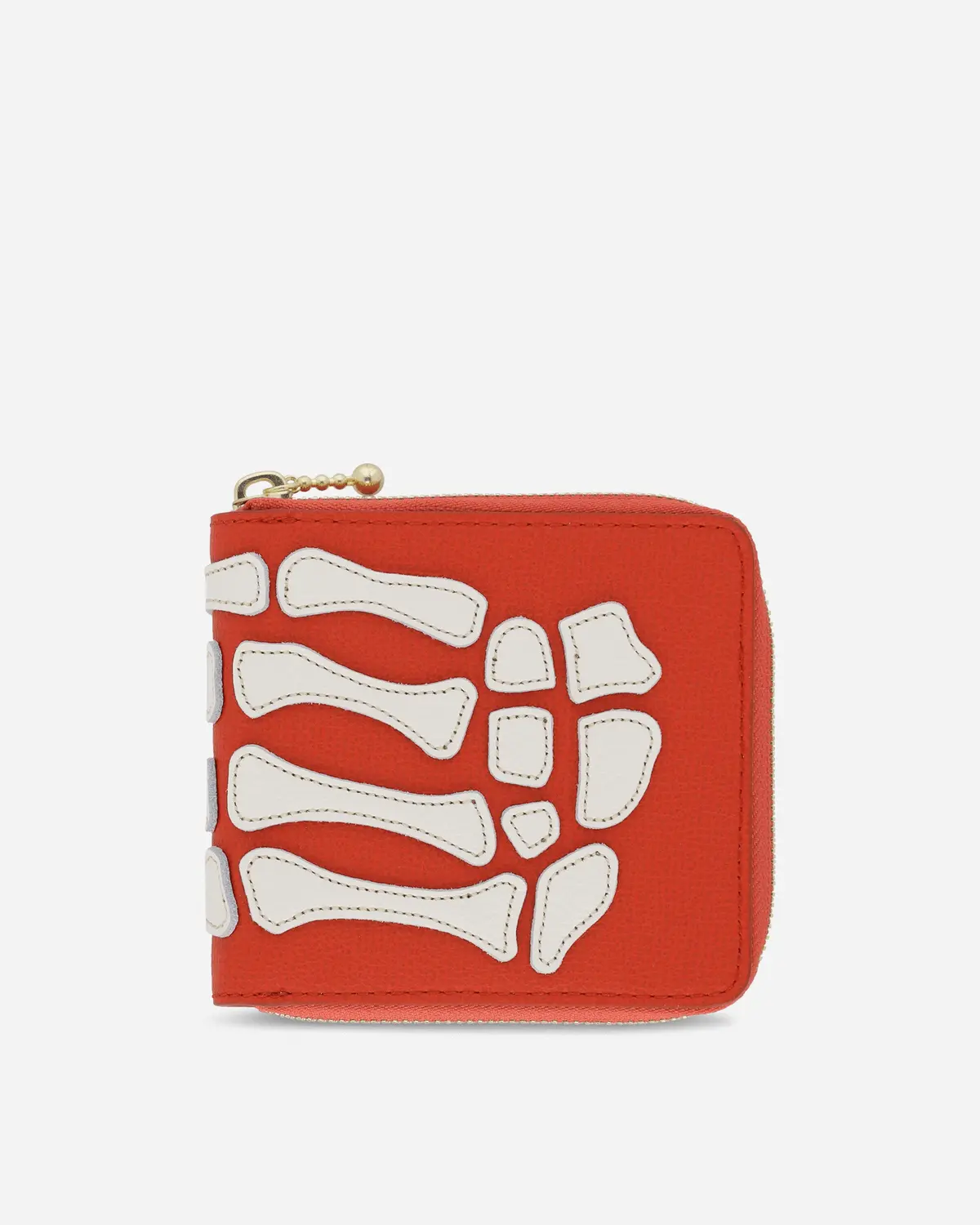 Thumb Up Bone Band Zip Wallet Red 1