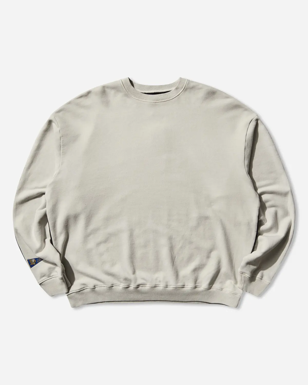 Men's Sweat Knit 2Tones Remake Big Sweatshirt (Bone) Ecru / Black 1
