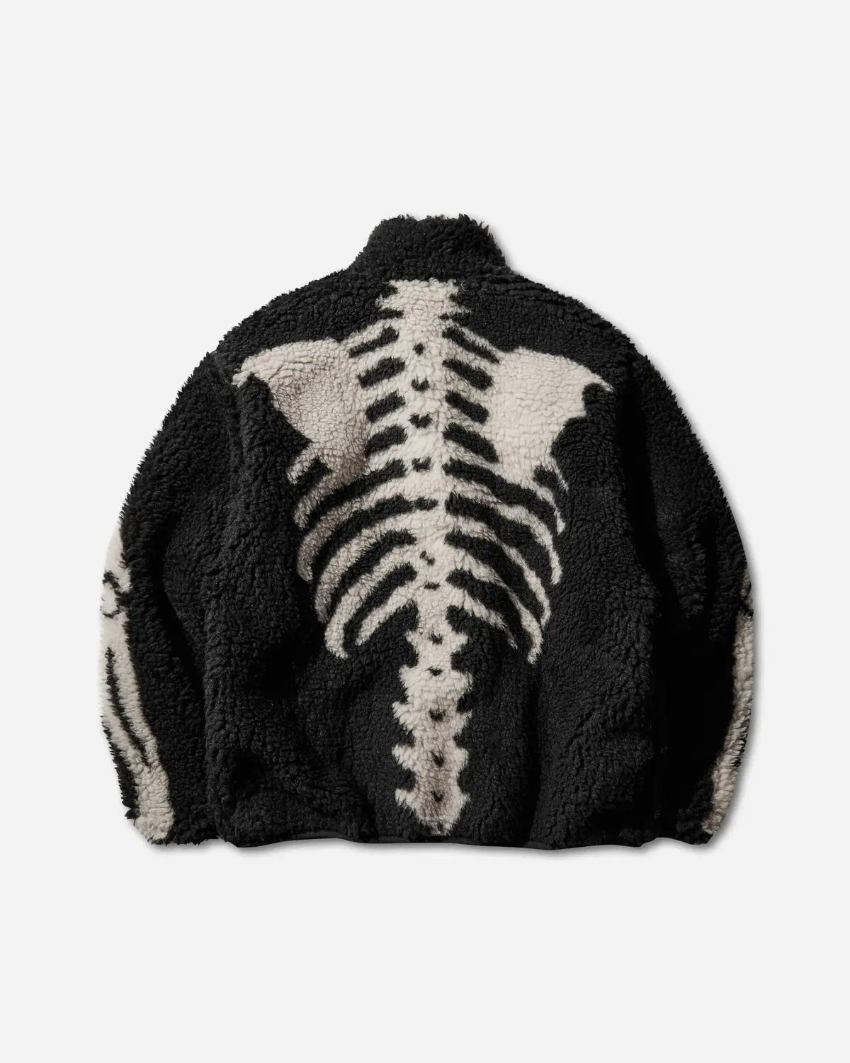 Men's Bone Boa Fleece Reversible Blouson Black 2