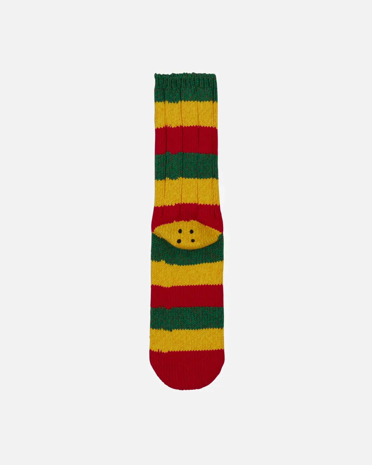 56 Yarns Rasta Rainbowy Happy Heel Socks Red / Yellow / Green 1