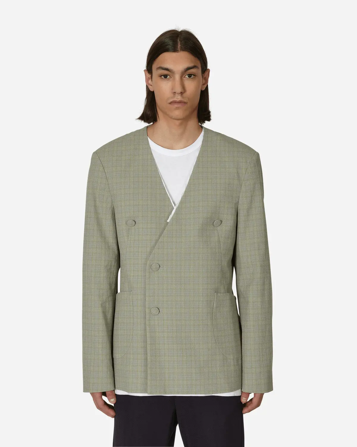 Oma Reversible Blazer Stone Yellow 1