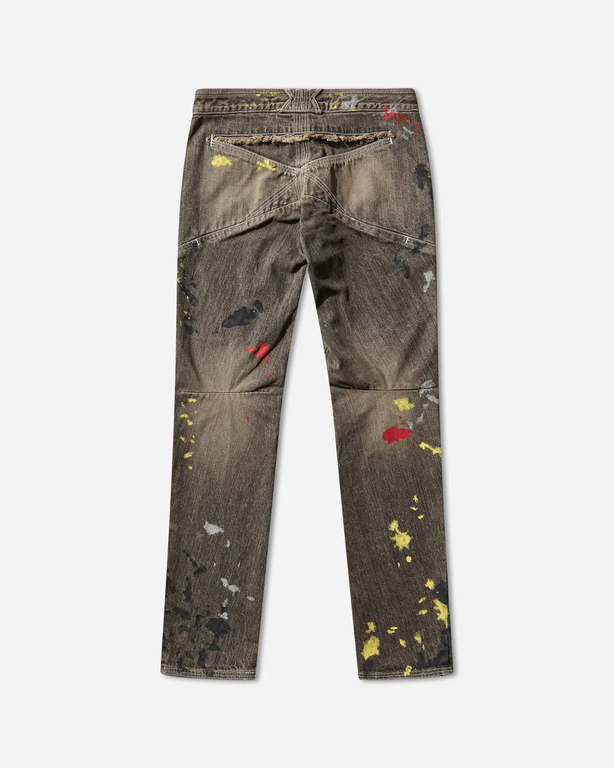Women's K Painted Slim Jeans Washed Brown 2