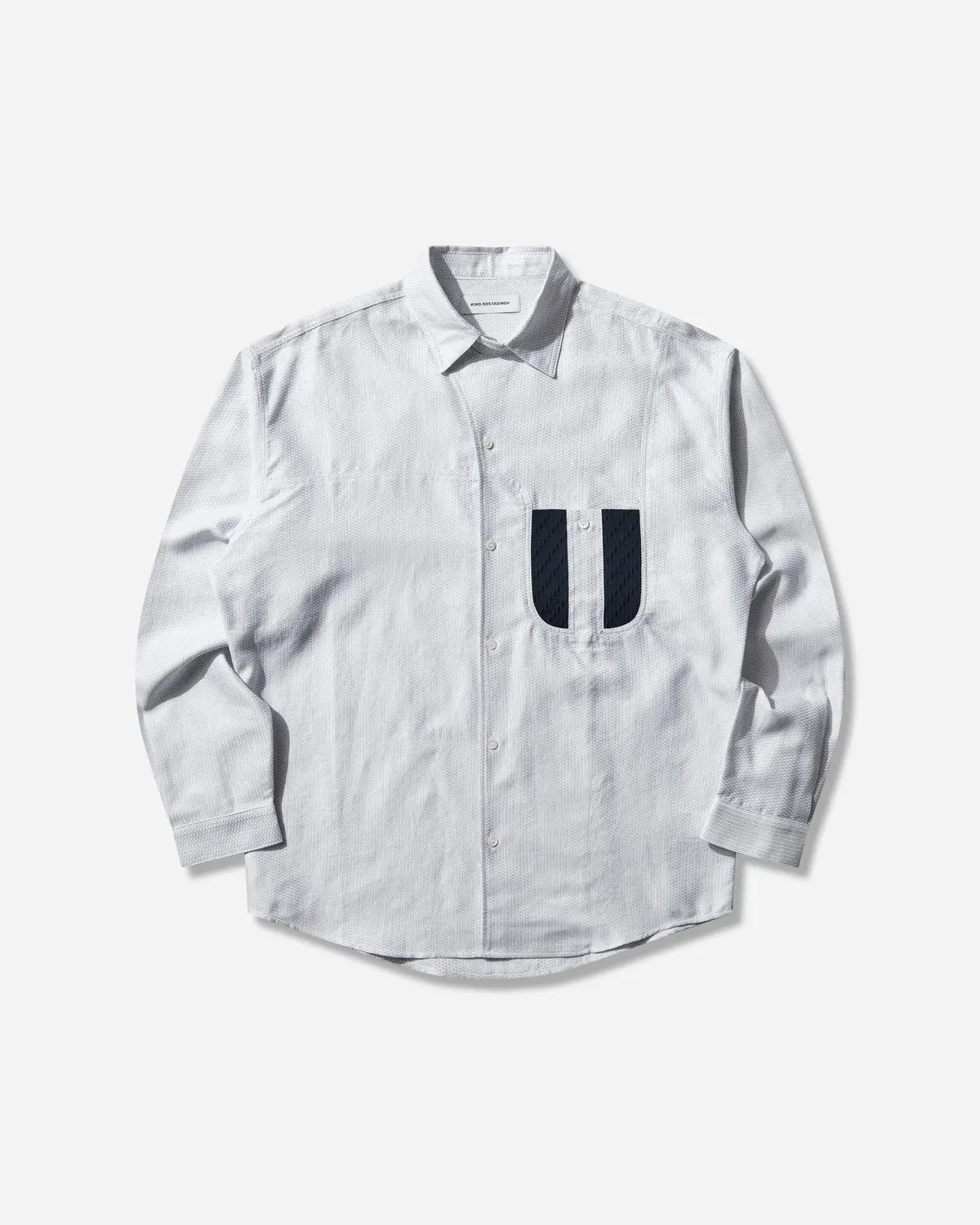 Men's Veca Panelled Shirt White / Navy 1