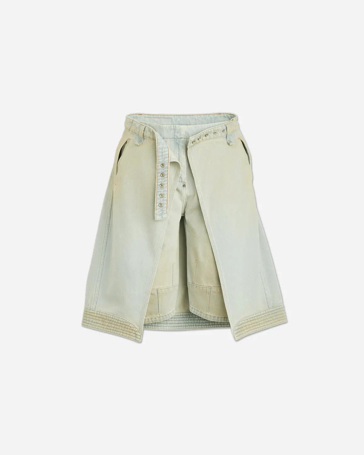 Women's Levi's Carina Apron Shorts Light Indigo Wash 1