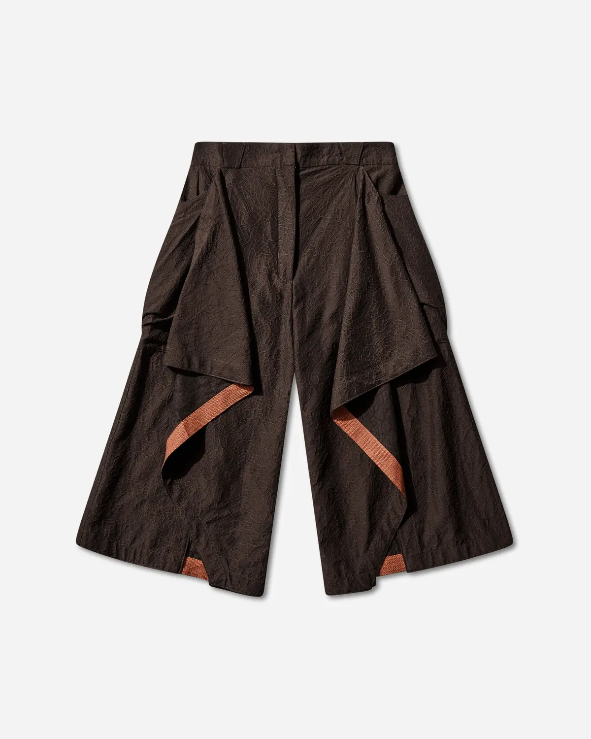 Women's Dahlia Draped Shorts Dark Elm 1