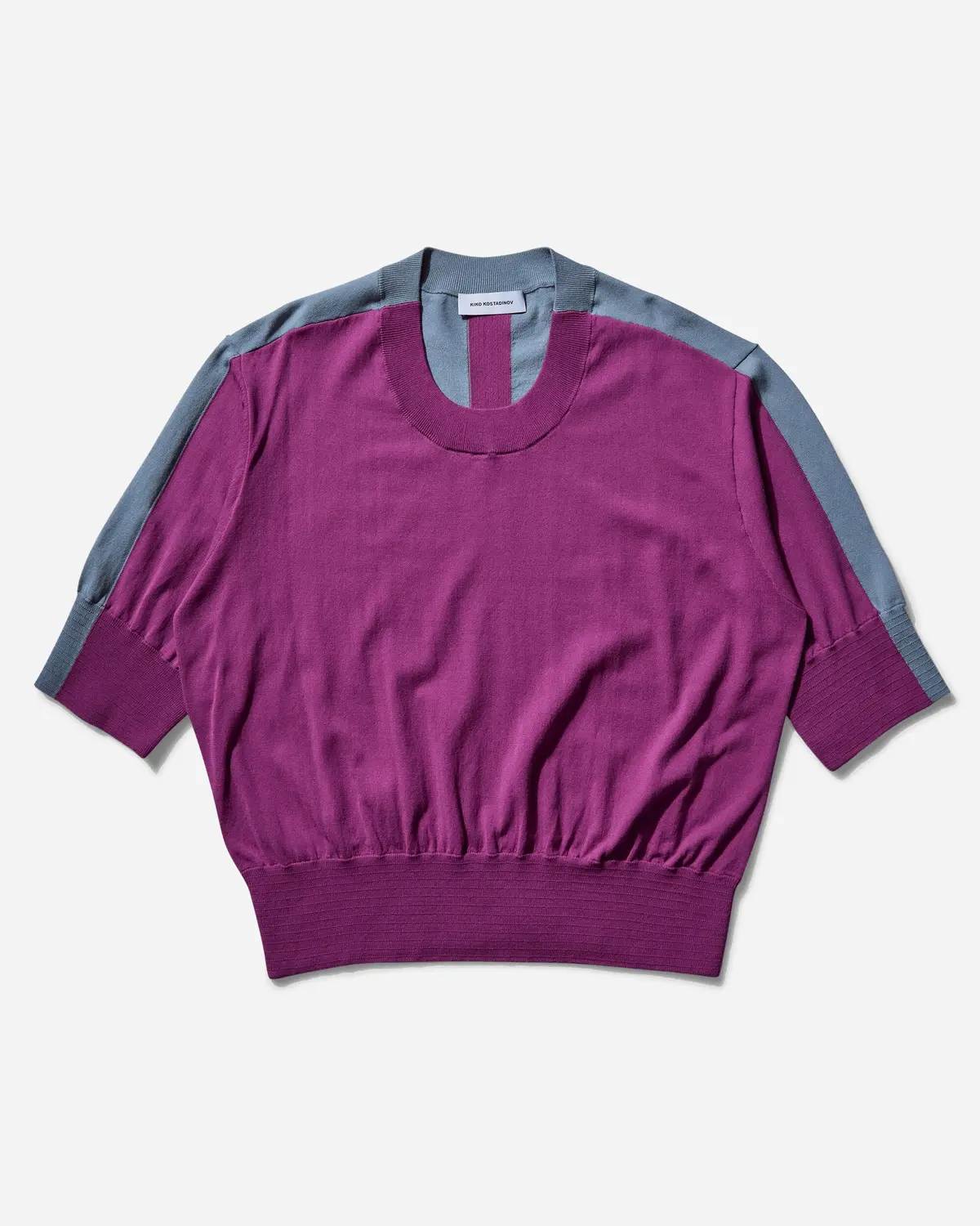 Men's Zafar Knitted Top Chinese Purple / Dusty Blue 1