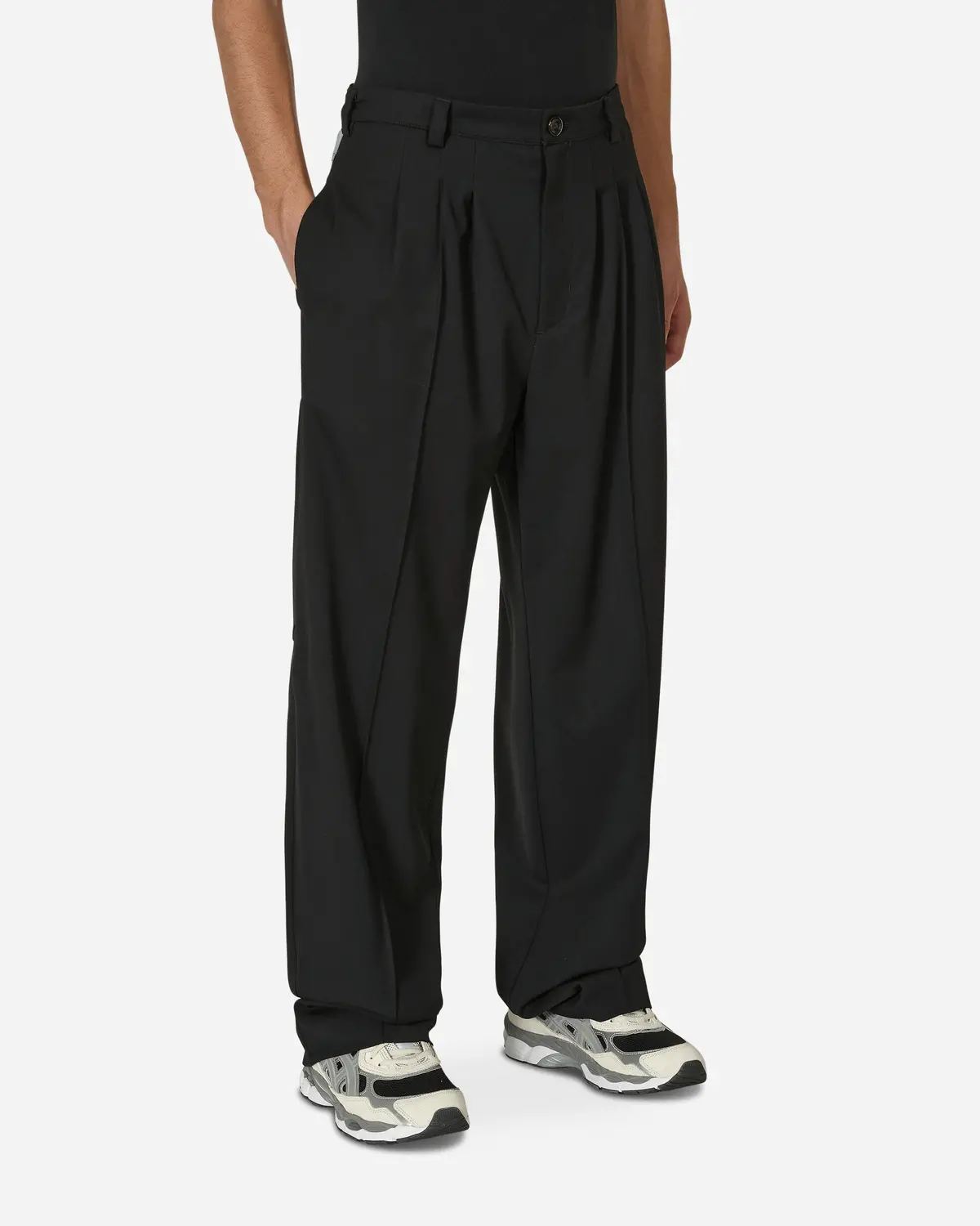 Kreuk Tailored Trousers Crow Black 1