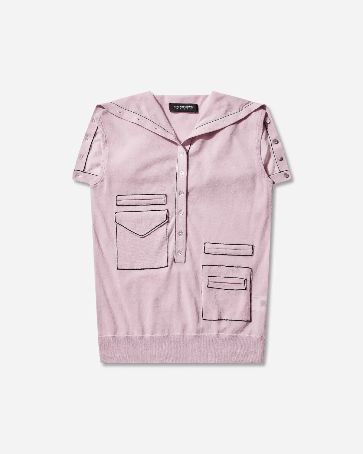 Women's Kreiner Knit Rollneck Top Pale Pink 1