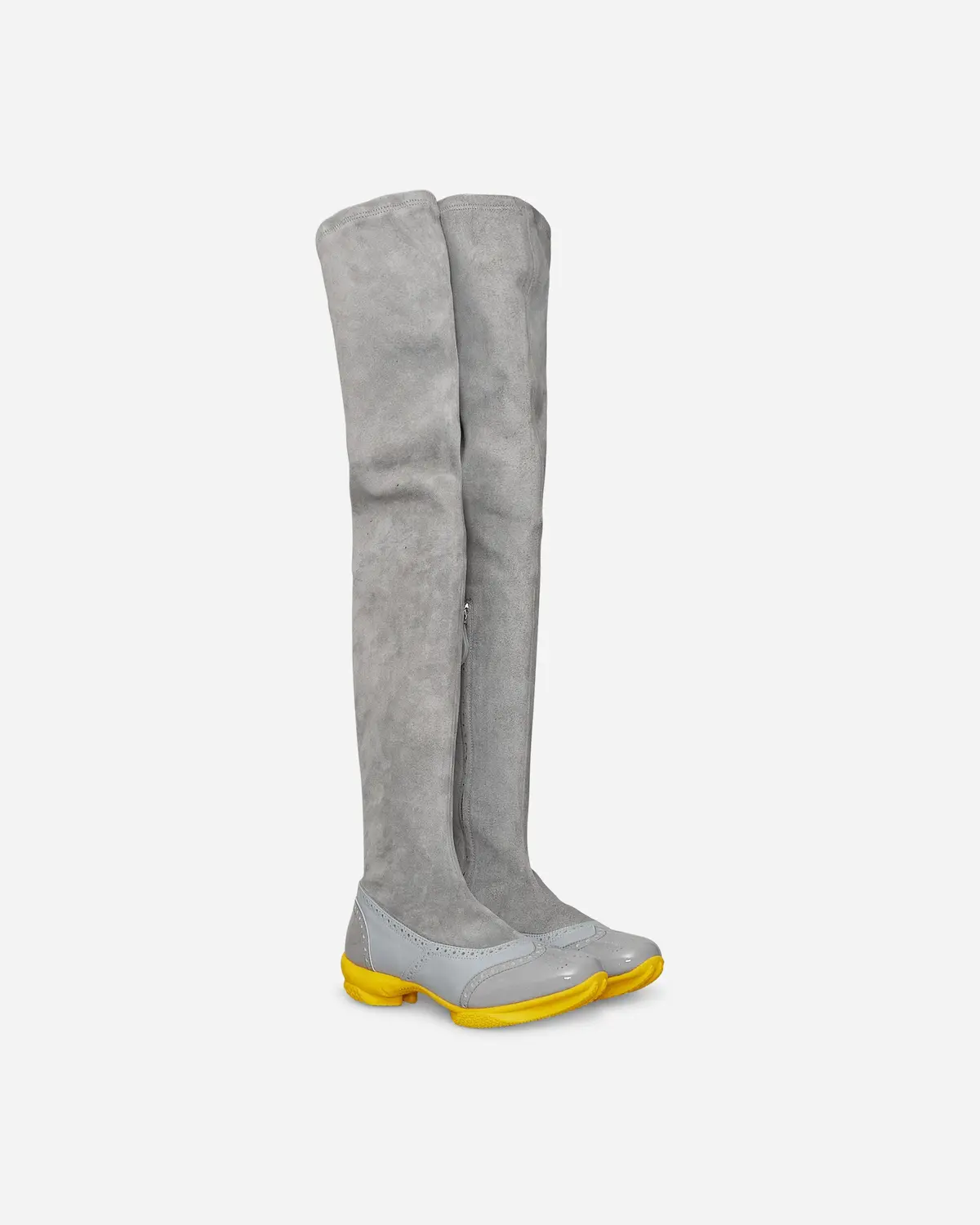 Sonia High Boots Fog Grey / Oyster Grey / Yellow 2