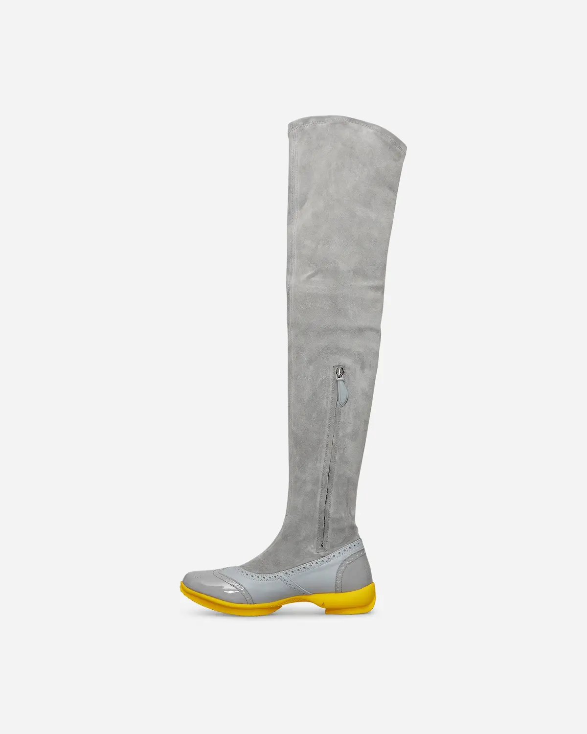 Sonia High Boots Fog Grey / Oyster Grey / Yellow 3