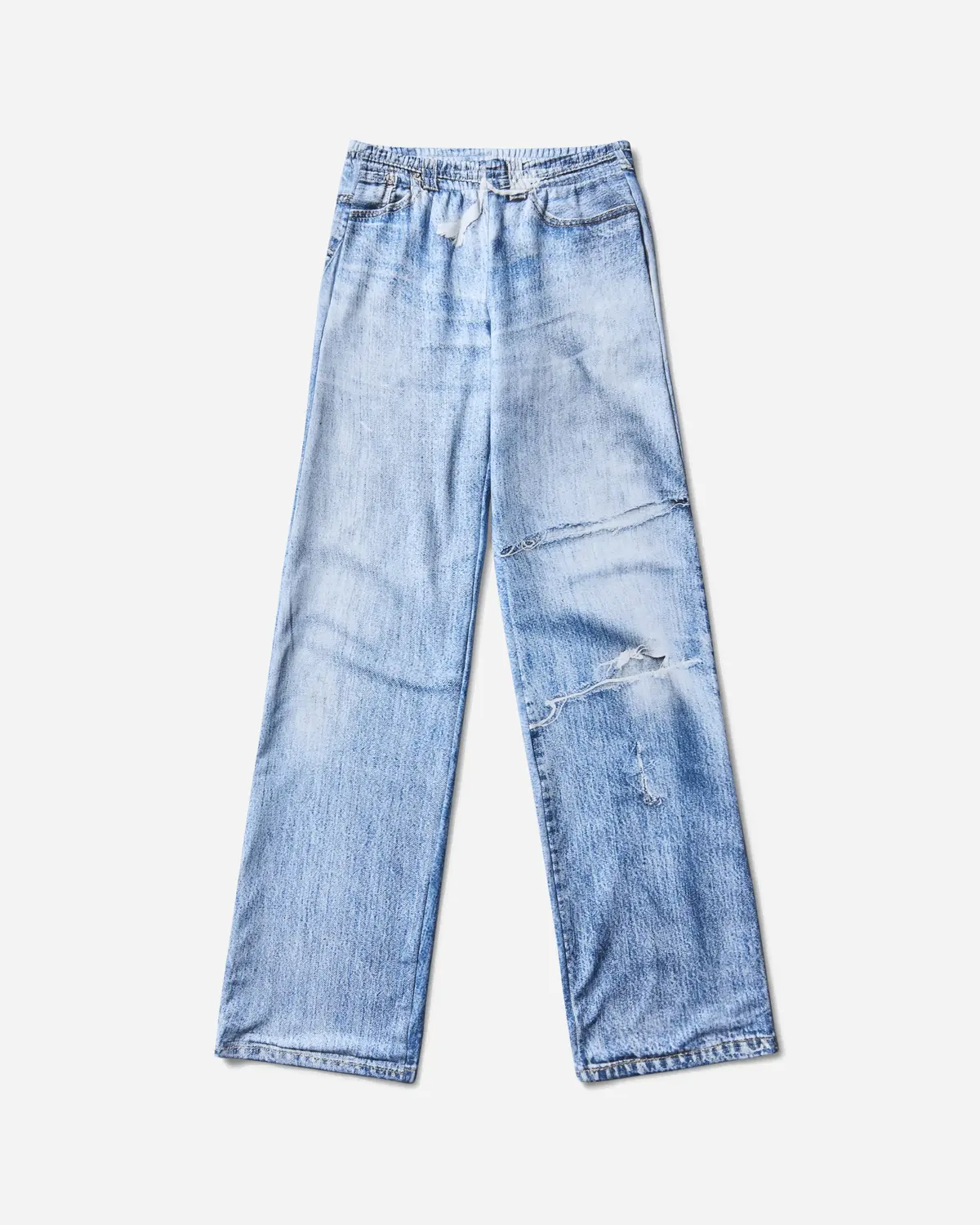 Women's Trompe L'oeil Joggers Blue 1