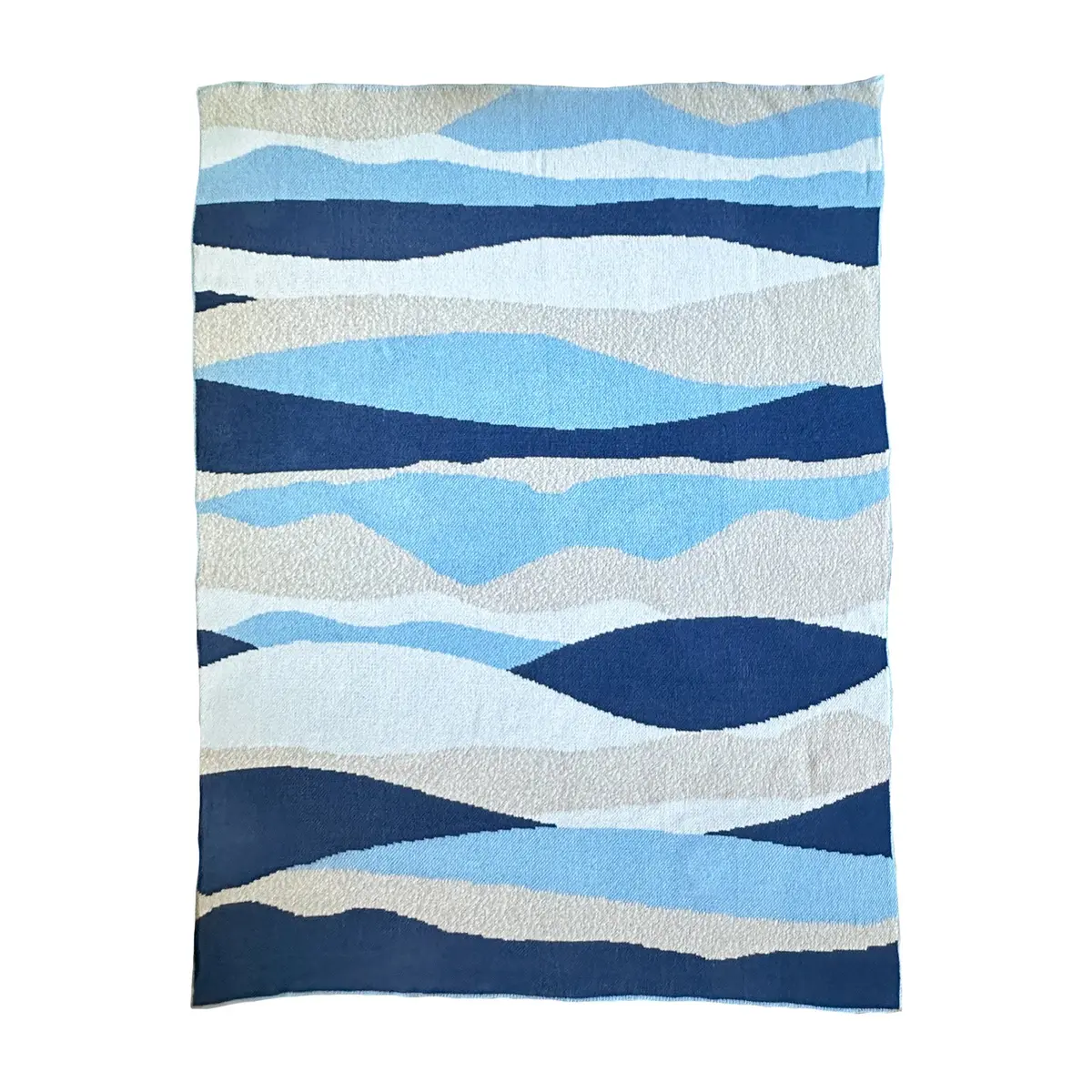 Landscape Throw Blanket - Ocean Blue 1