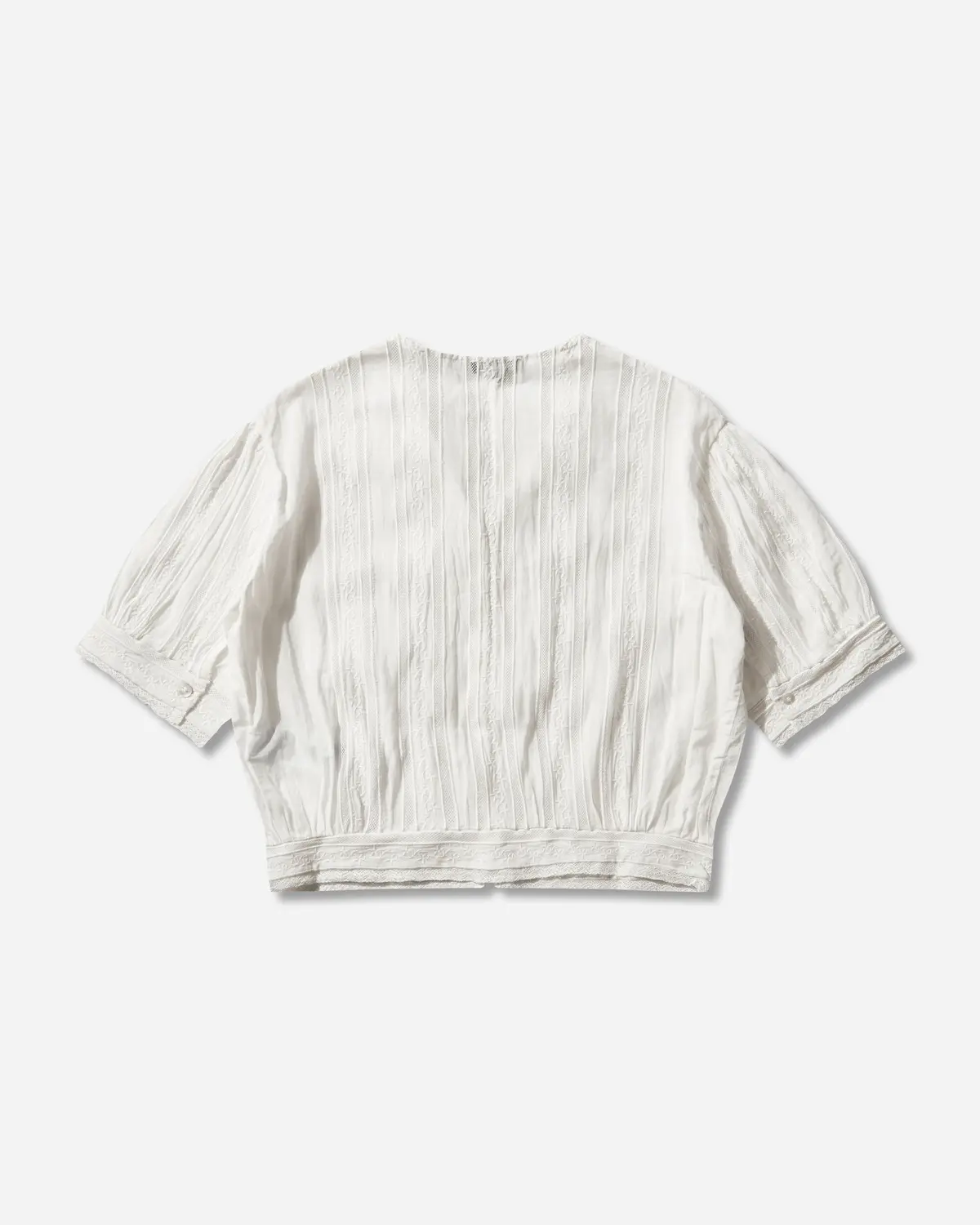 Women's Blue Tab Bandit Blouse White 2