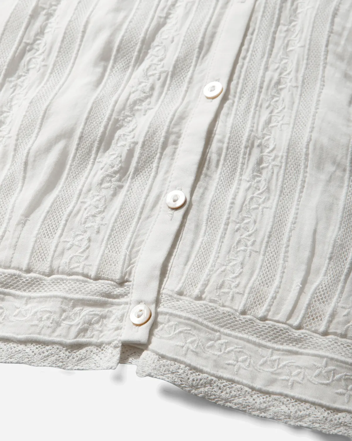 Women's Blue Tab Bandit Blouse White 4