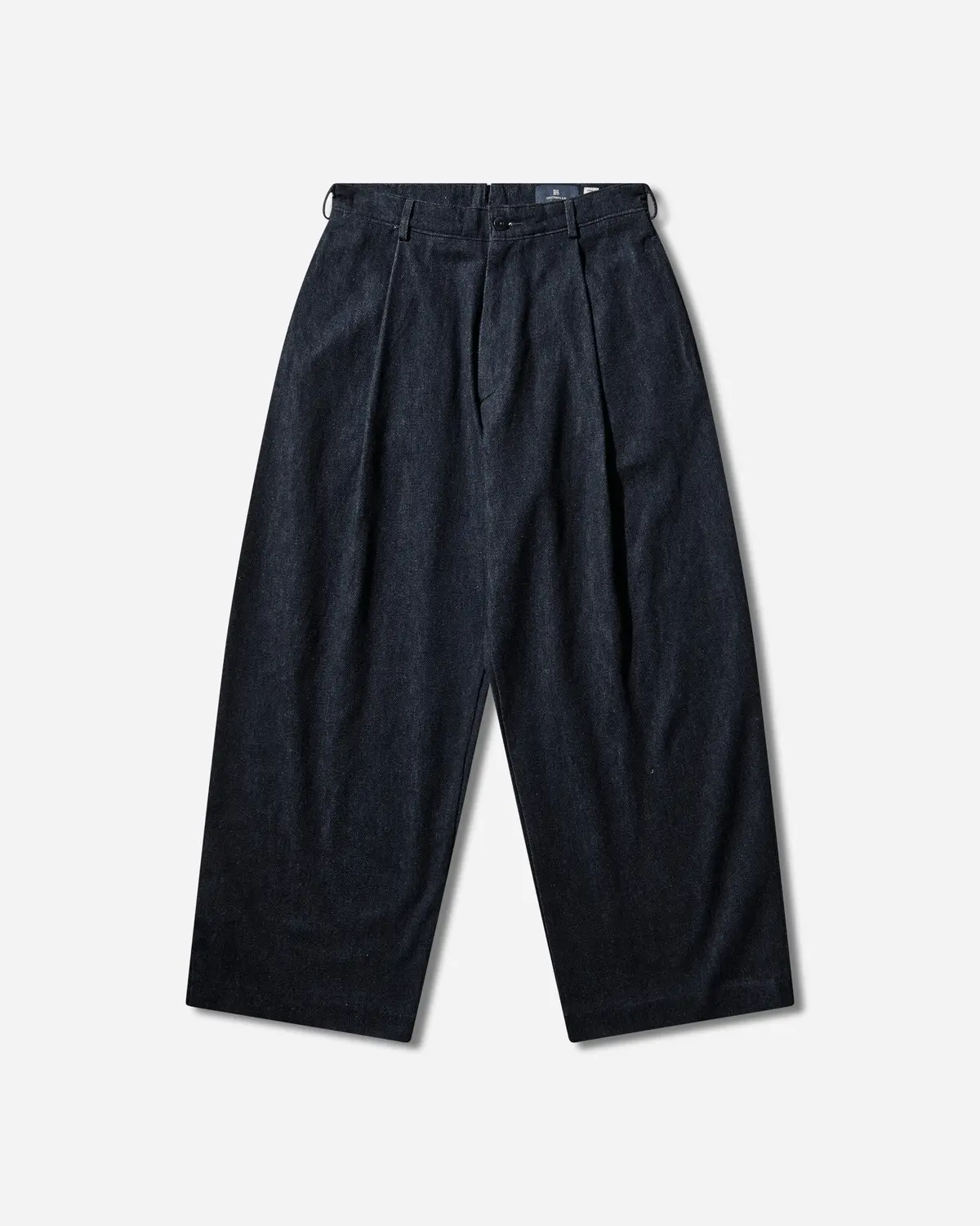 Men's Blue Tab Pleated Trousers Ivy Wash 1