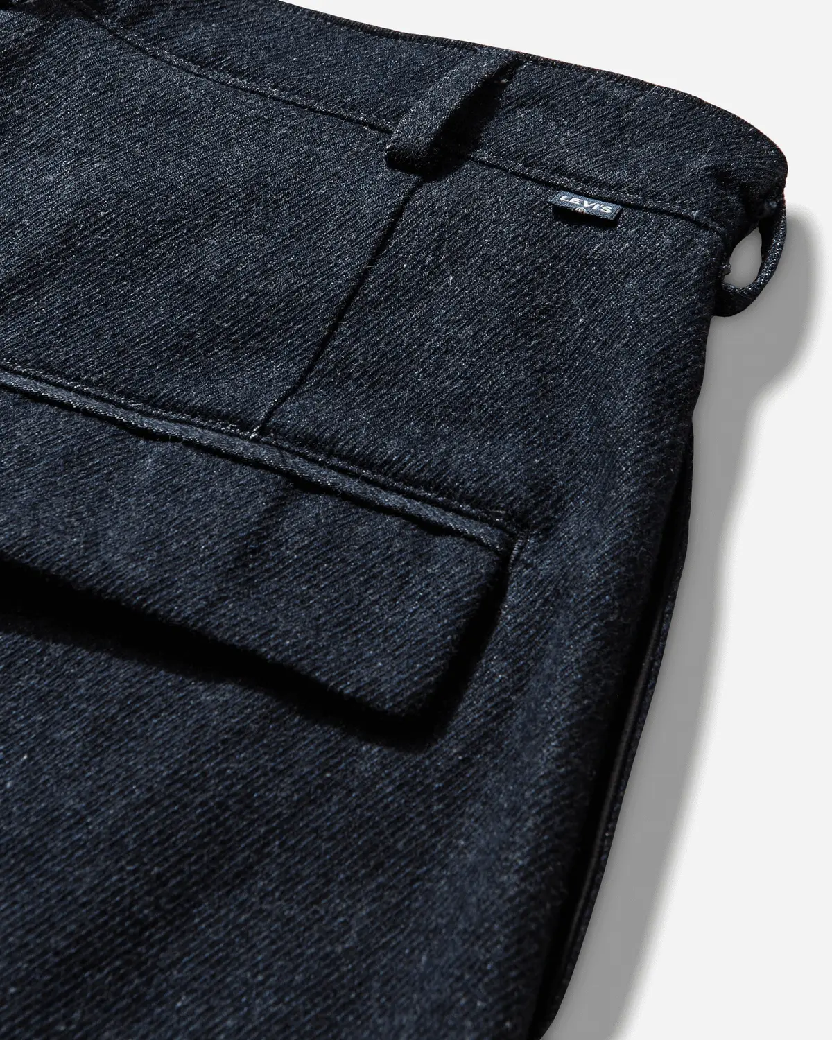 Men's Blue Tab Pleated Trousers Ivy Wash 3