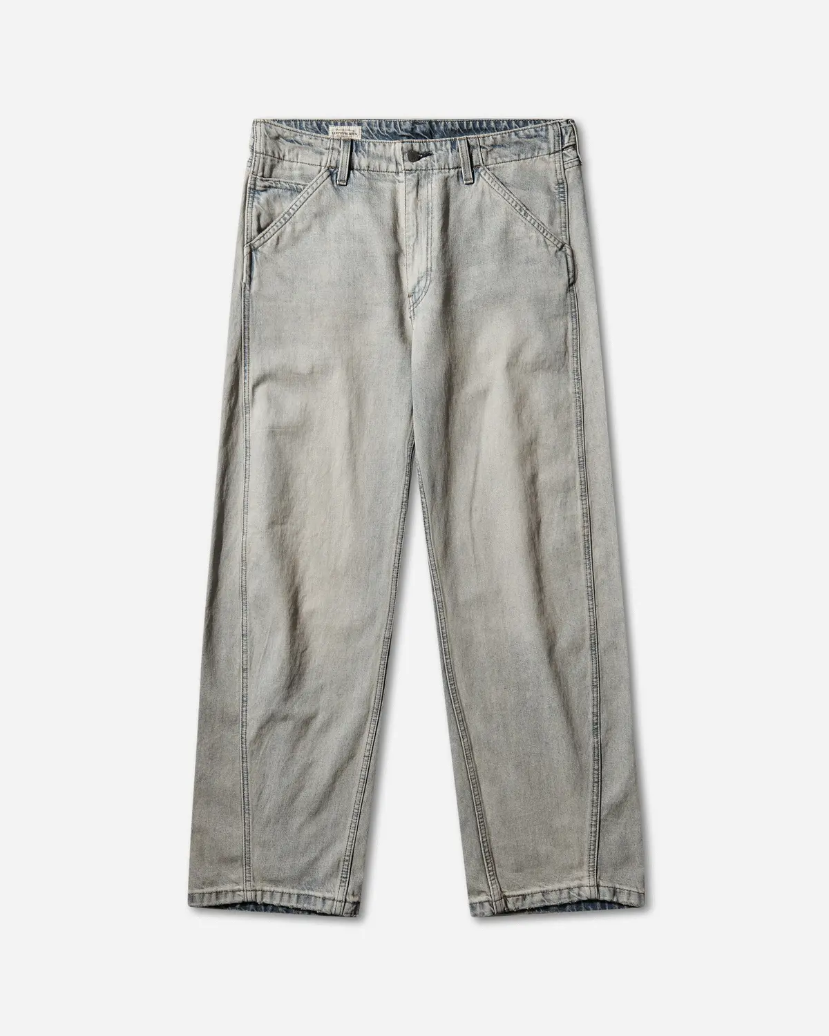 Men's Baggy Barrel Jeans Medium Wash 1