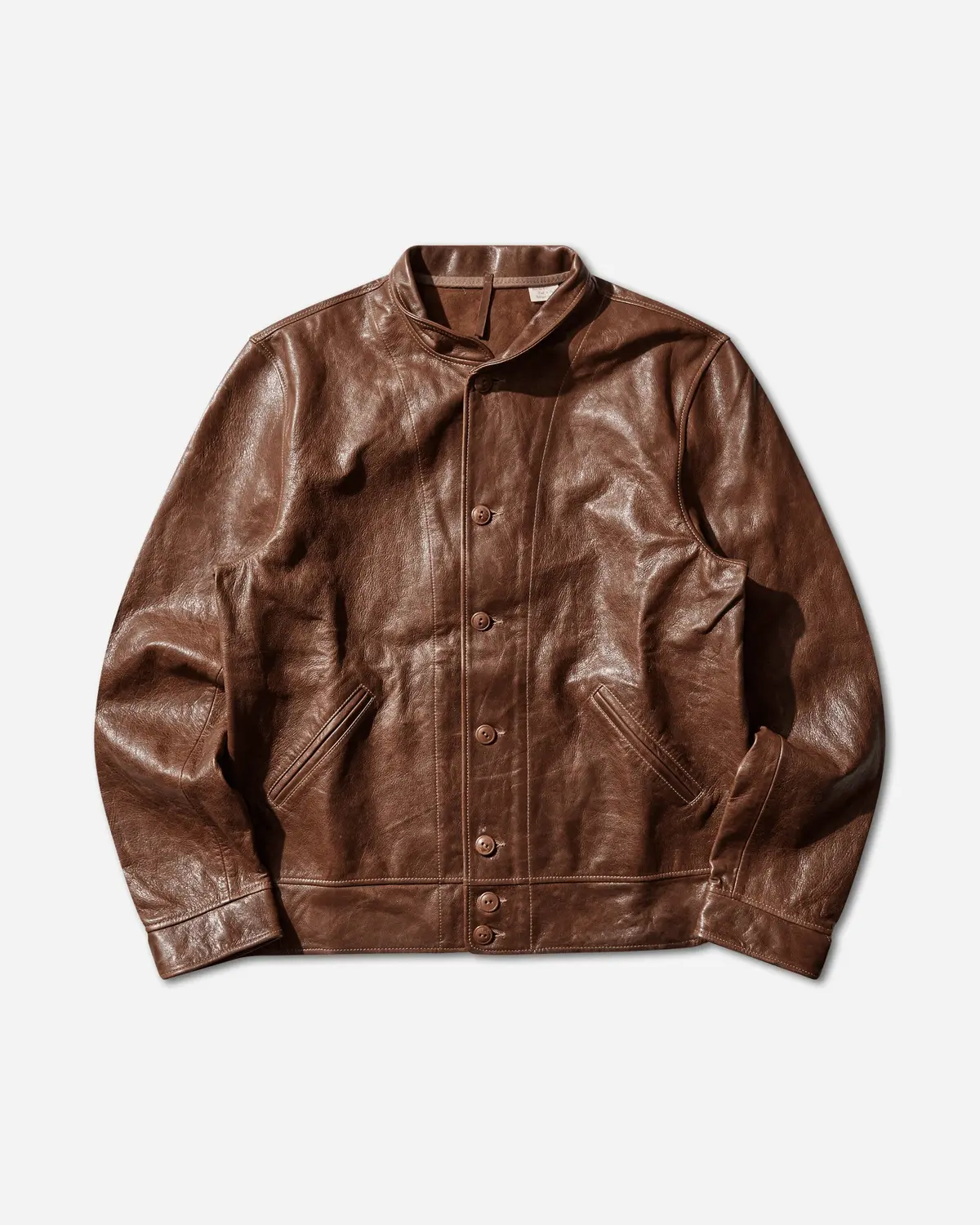 Men's Menlo Cossak Leather Jacket Neutral 1
