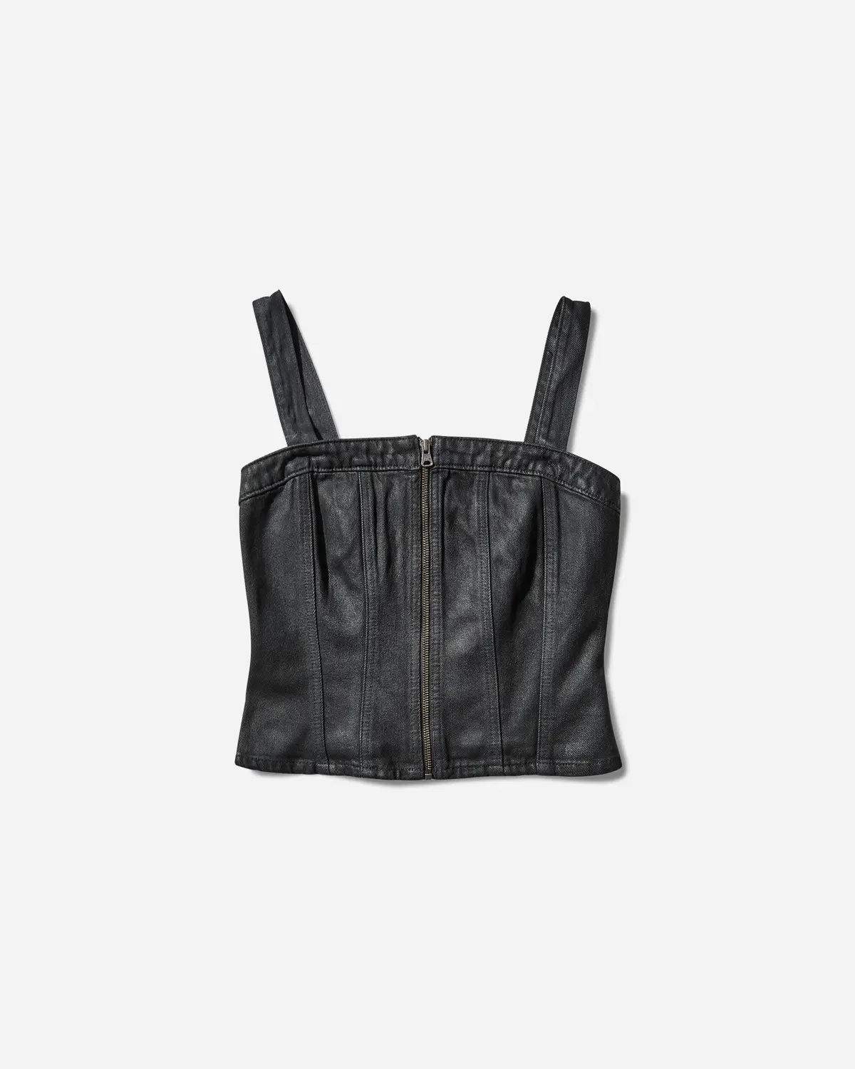 Women's Sculpted Bustier Top Black 1