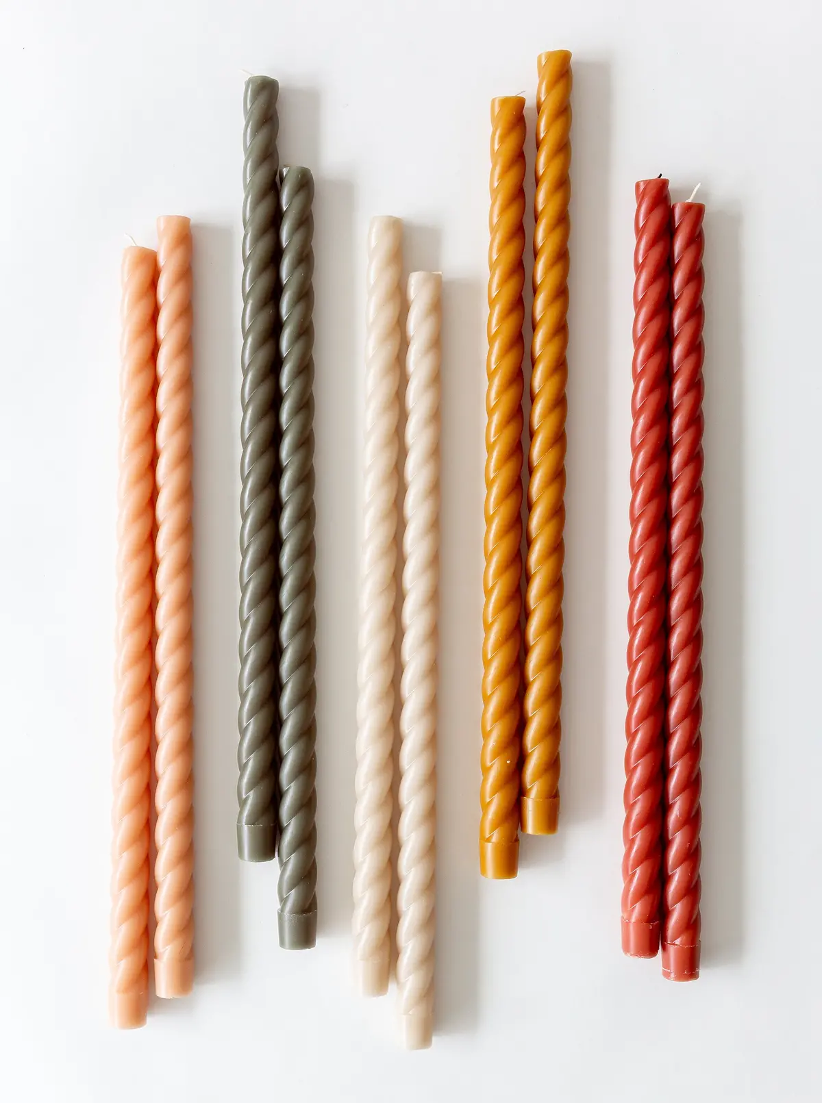 Spiral Taper Candles | Set Of 2 1
