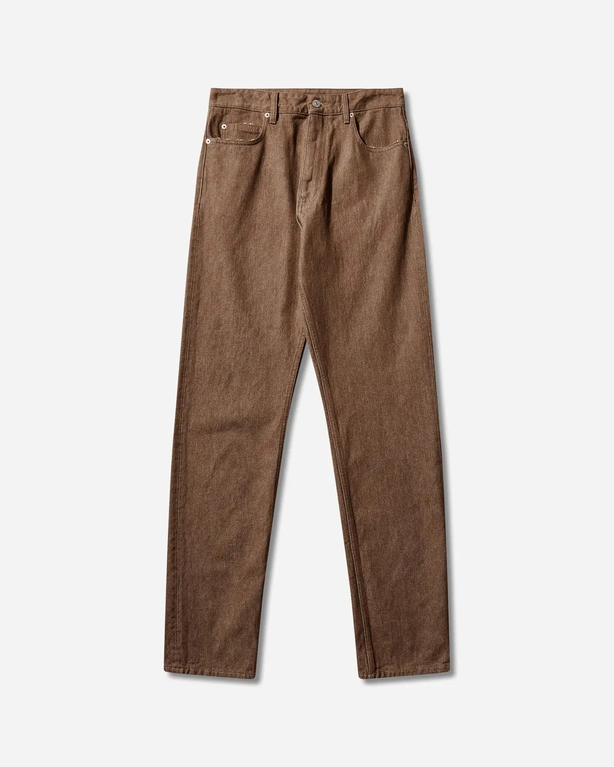 Men's Cotton Canvas Jeans Brown 1