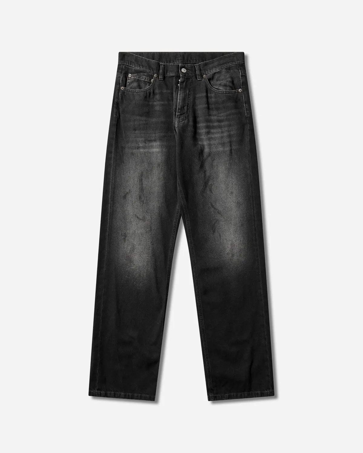 Men's Straight-Leg Jeans Black 1