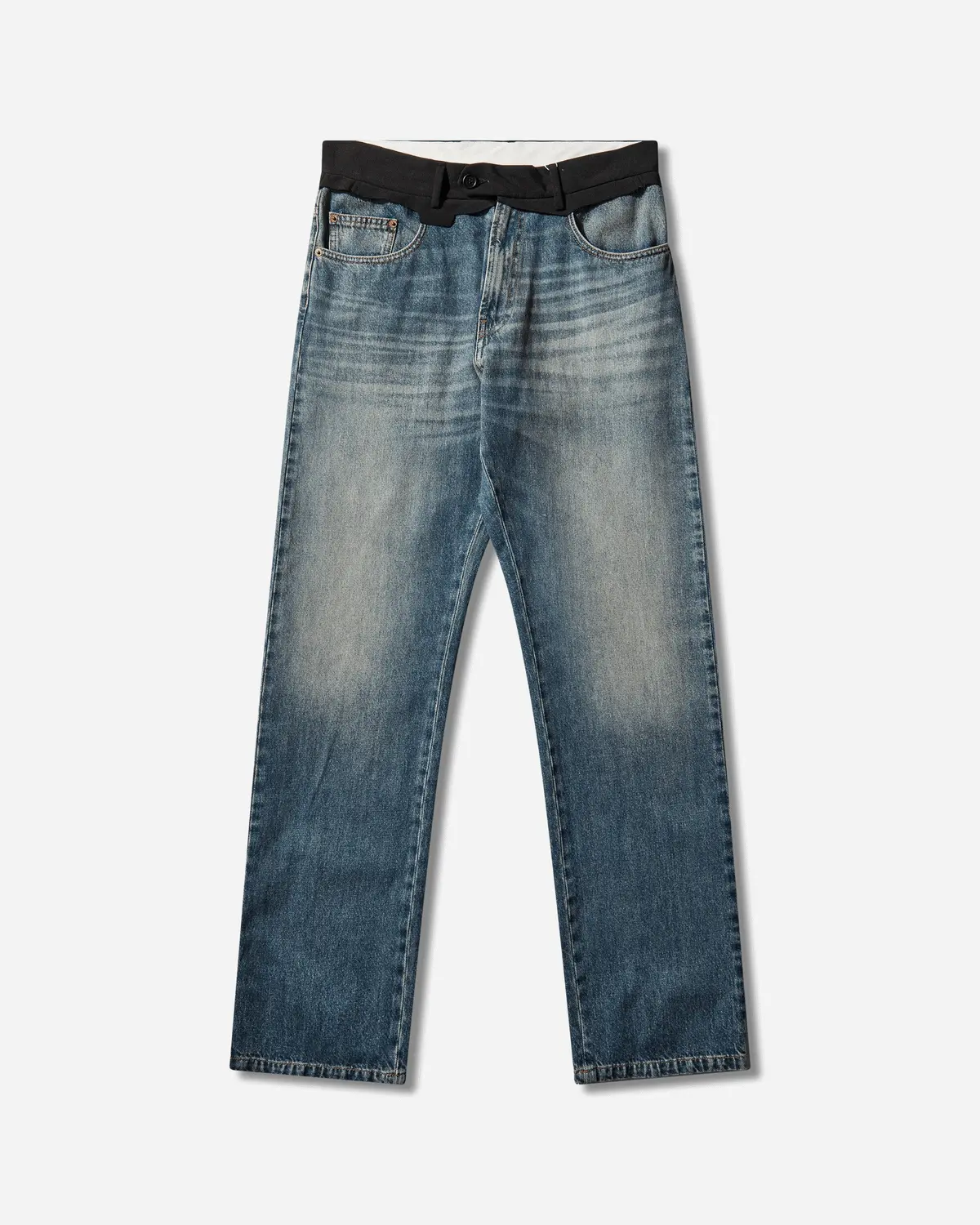 Men's Replaced Waist Jeans Blue 1