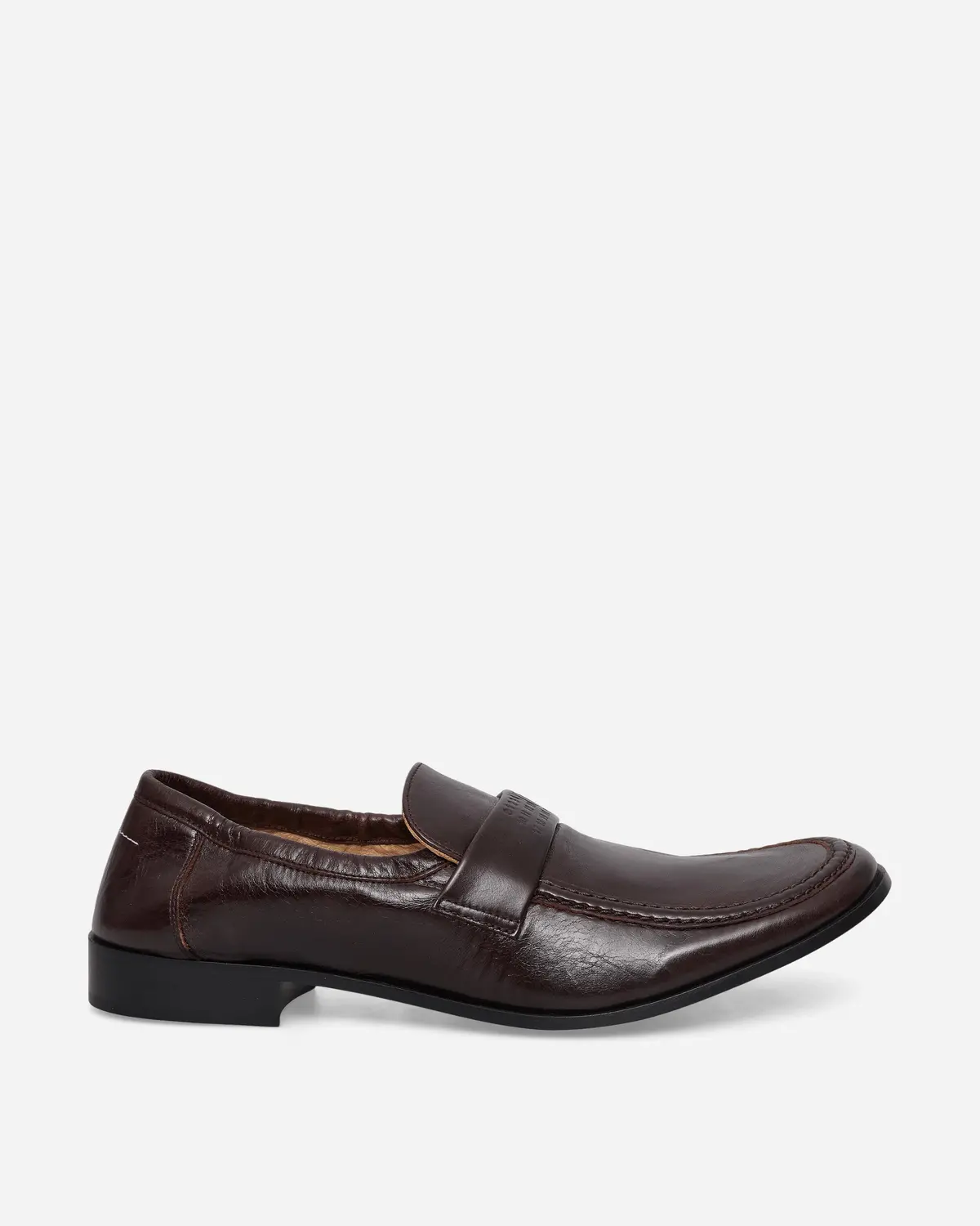 Men's Swing-Toe Leather Loafers Brown 1