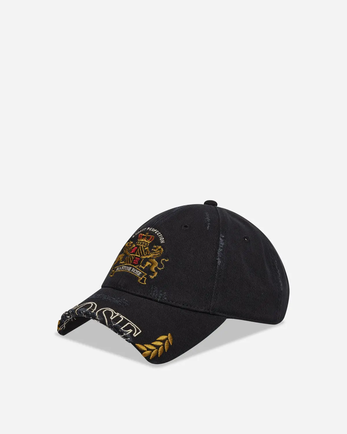 Cut Peak Cap Washed Black 1