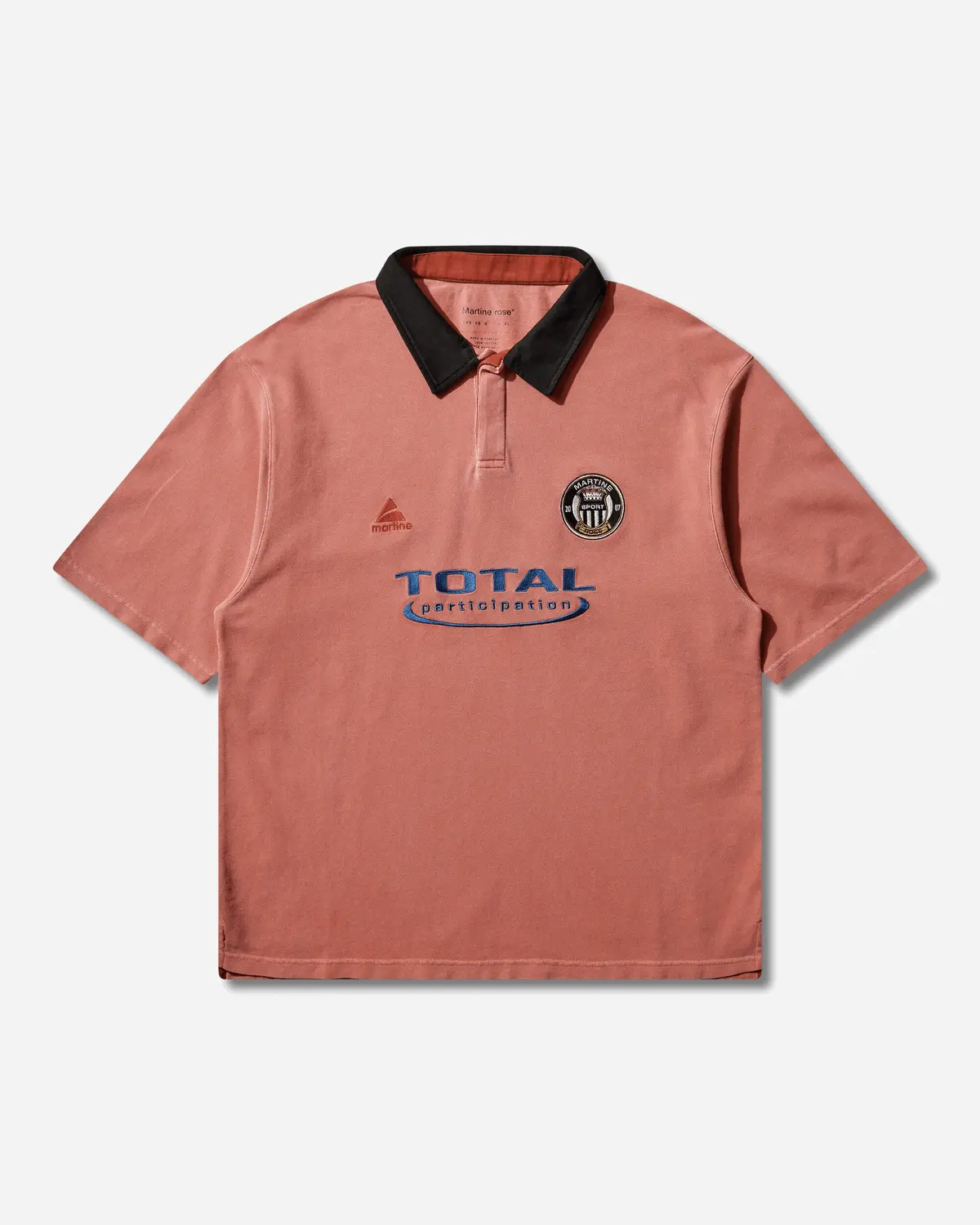 Oversized Shortsleeve Polo Pink Washed 1