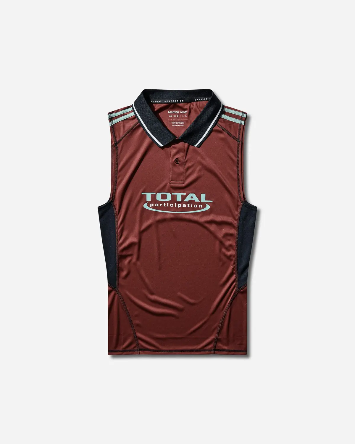 Shrunken Stretch Football Vest Red / Burgundy 1