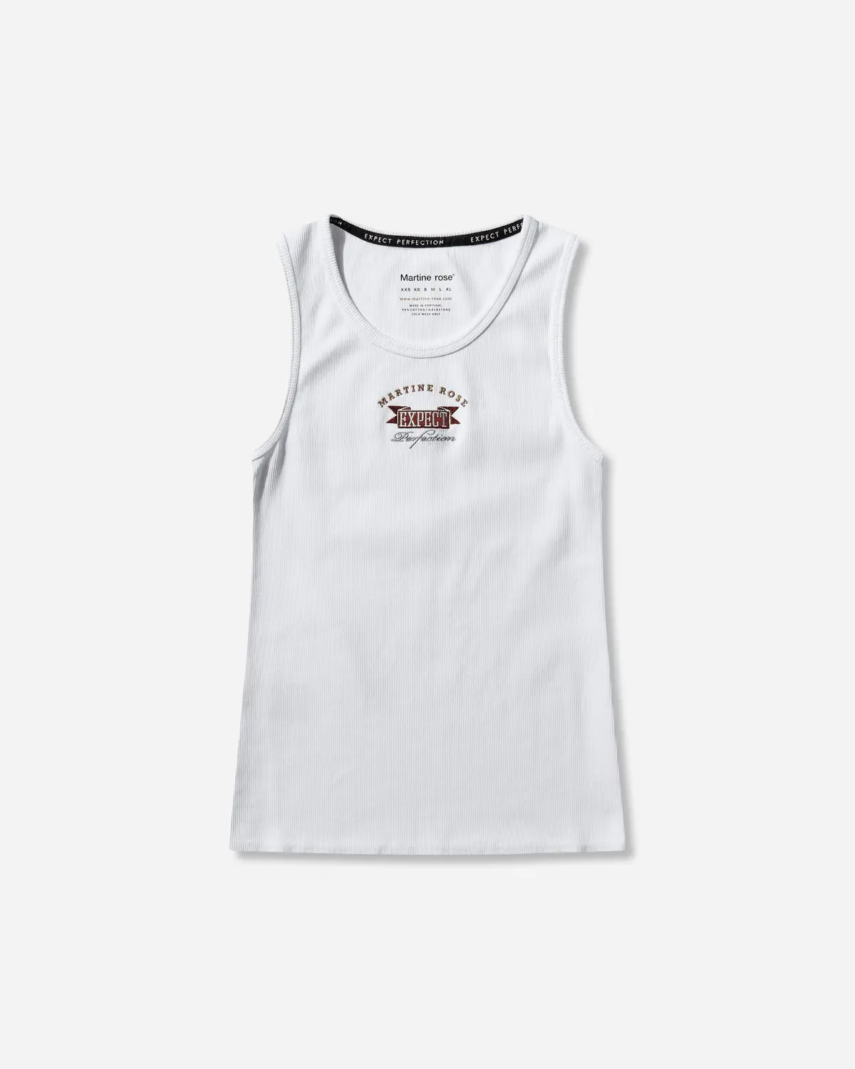 Ribbed Tank Top White 1