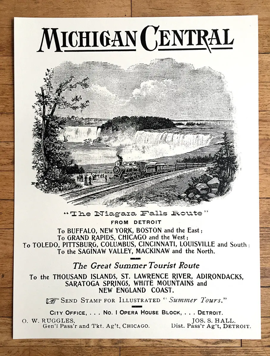 Michigan Central Railroad Art Print 1