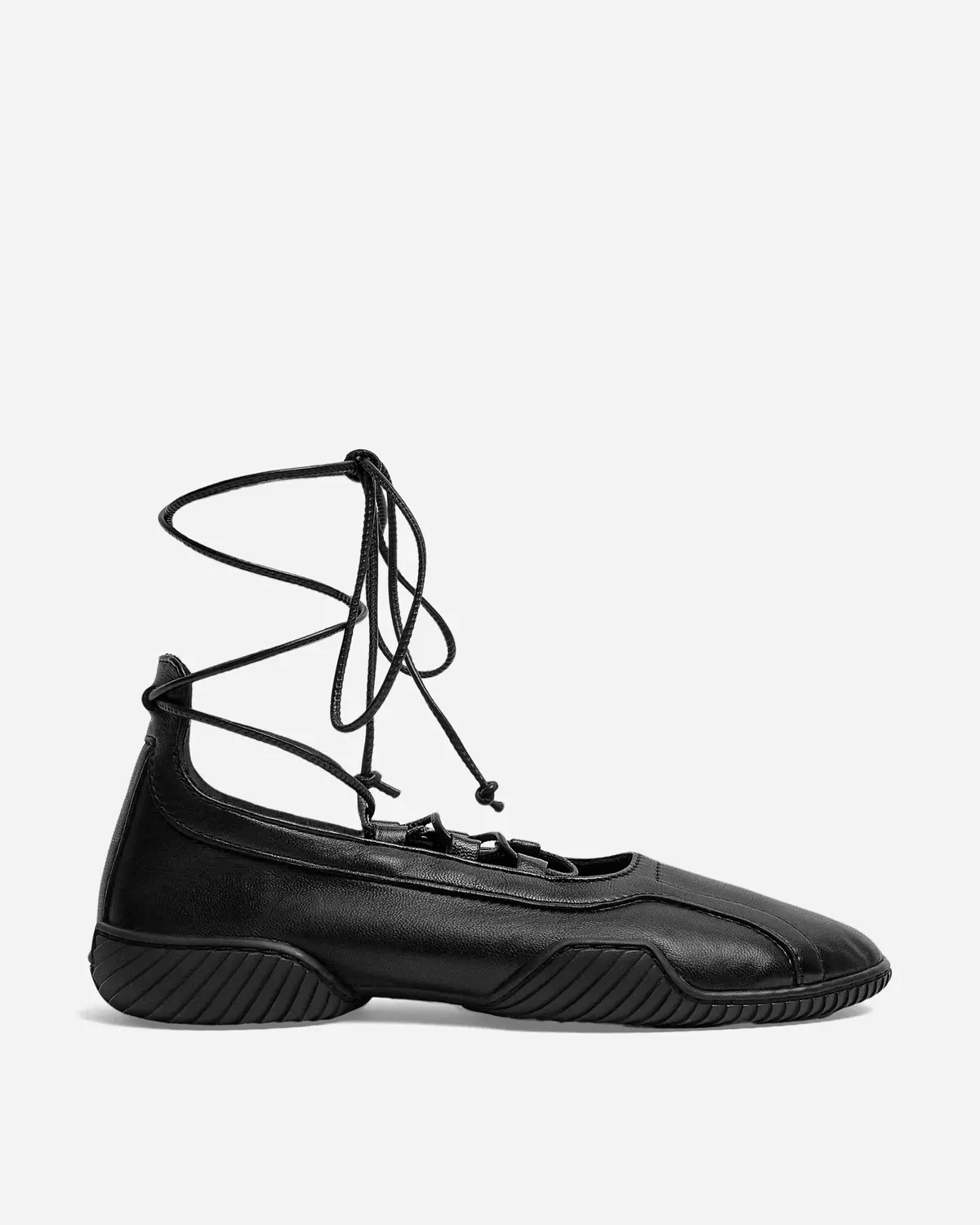 Women's Averie Lace Ballerinas Black 1