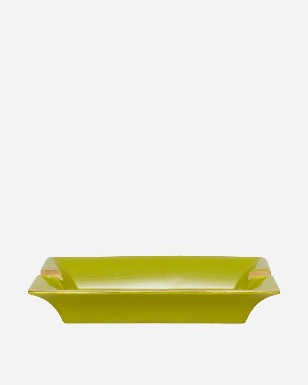 Ceramic Logo Ashtray Green 1