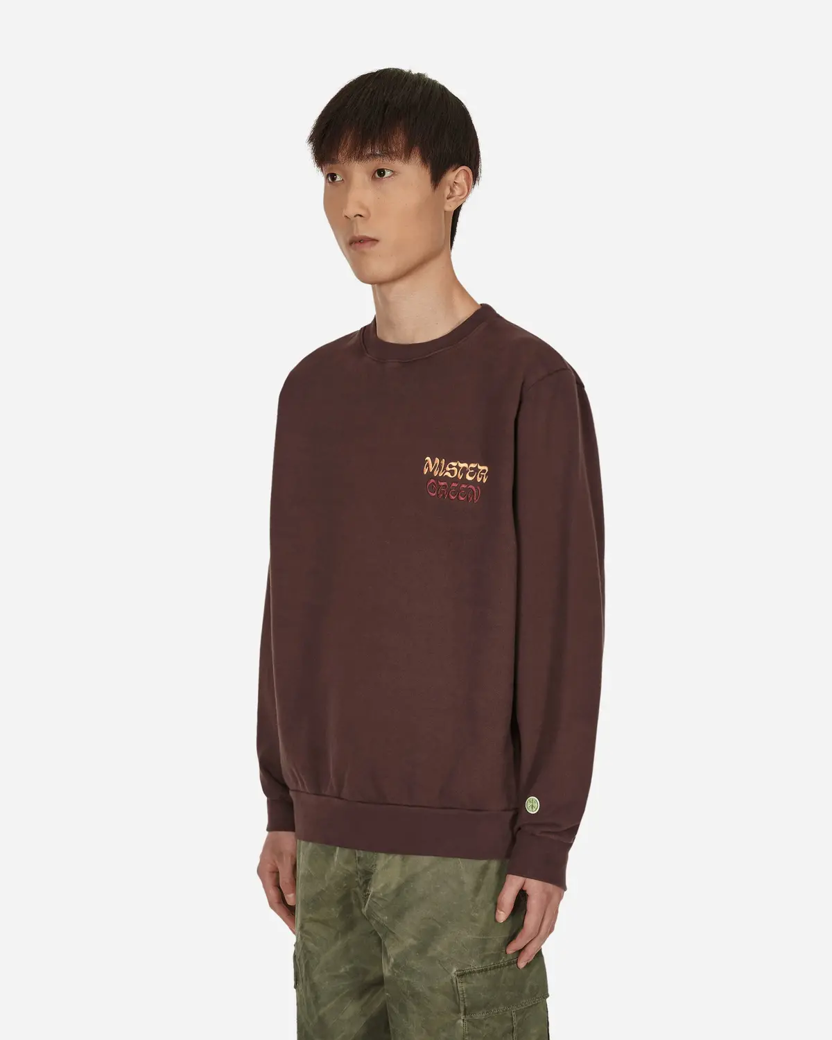 Karma Logo Crewneck Sweatshirt Brown 2