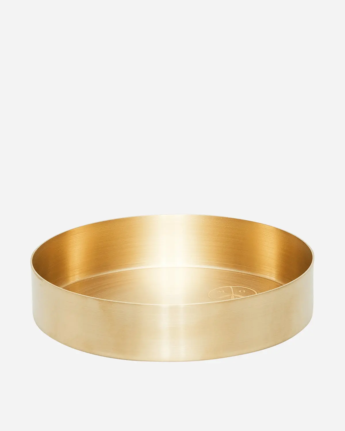 Circle Tray Brass 1