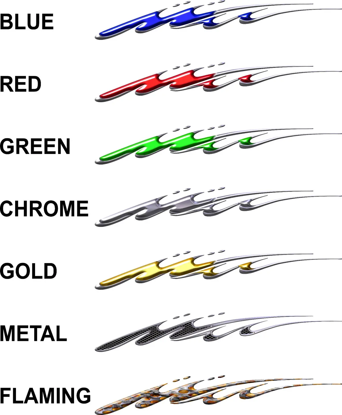 Mud Splash Stripes Vinyl Graphics For Cars & Trucks B745 5